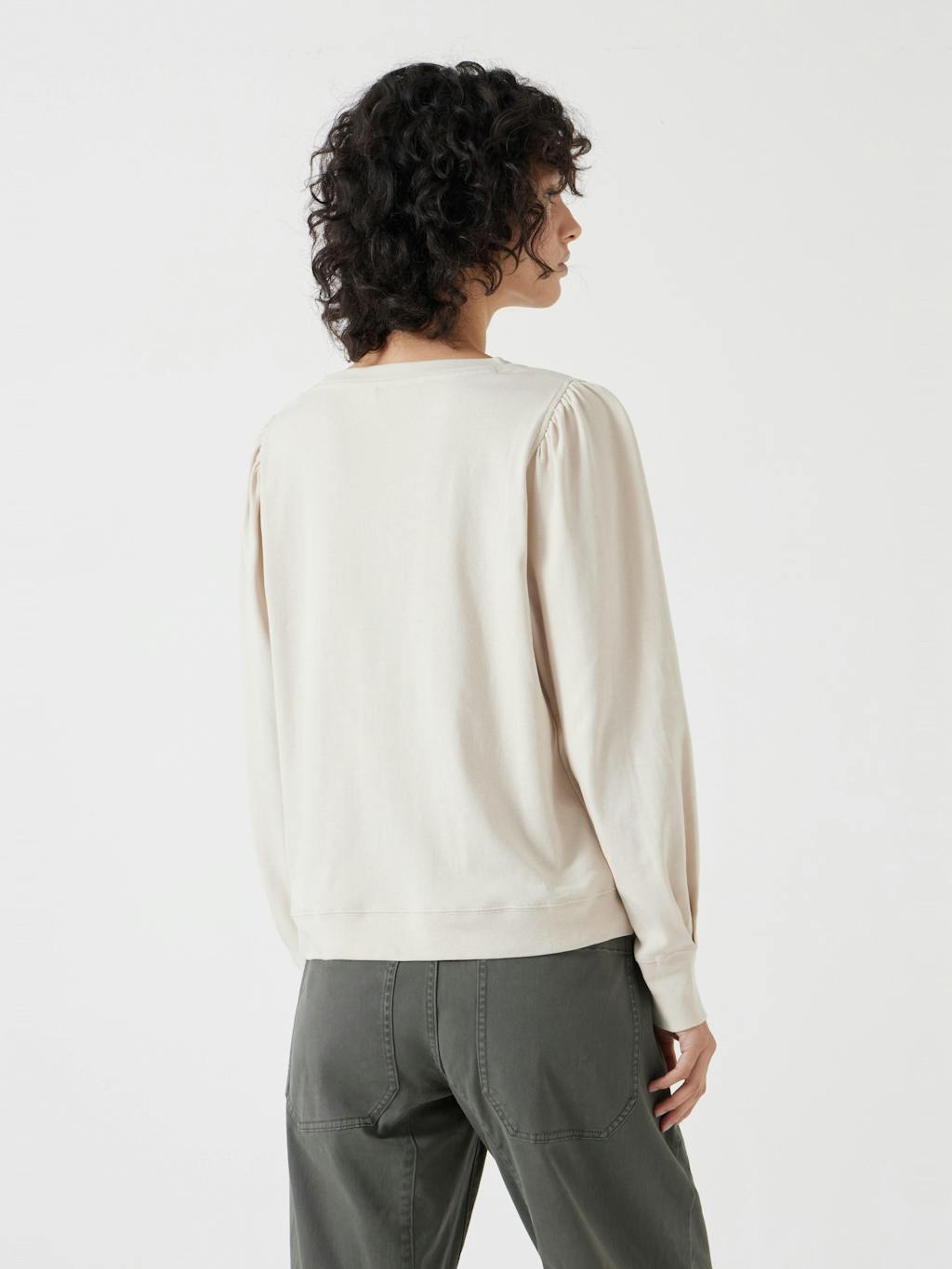 007404-3152-03 Emily Puff Sleeve Cotton Jersey Top