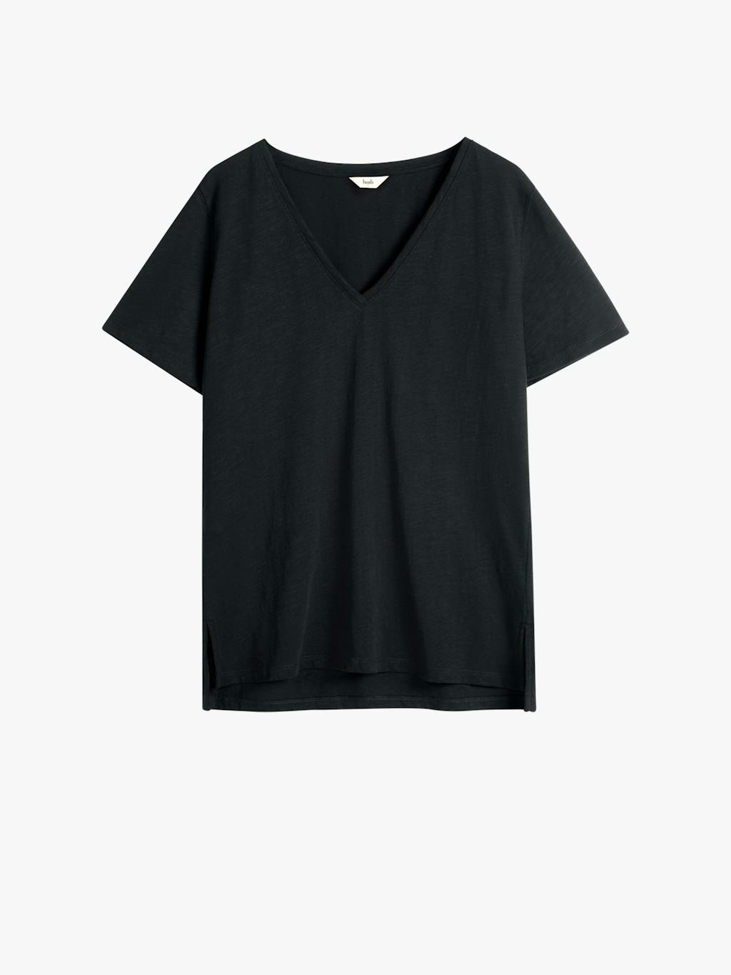 007213-0456-07 Kali Cotton Slub V-Neck T-Shirt