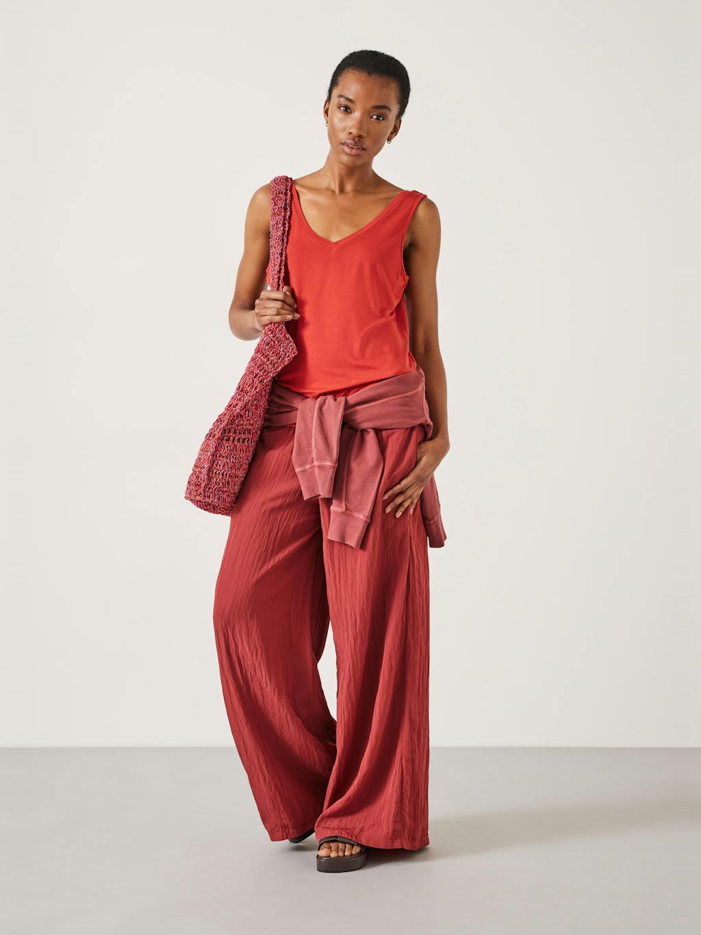 005892-3220-02 Sally V-Neck Jersey Vest Top