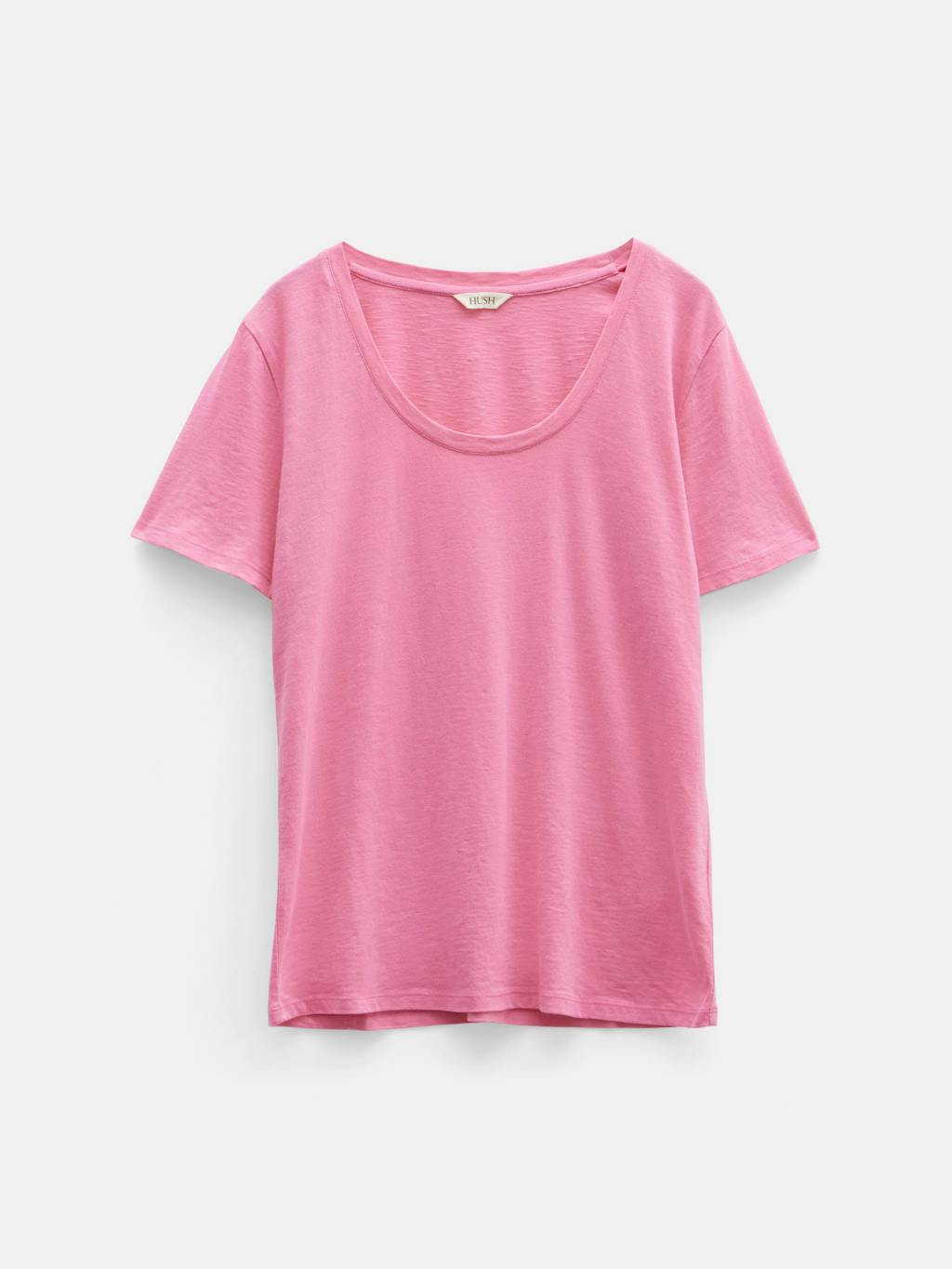 005675-3268-07 Hari Scoop Neck Cotton Slub T-Shirt