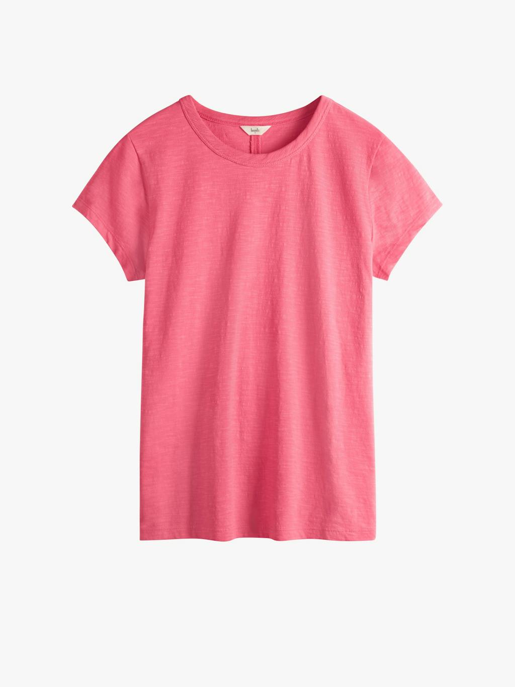 000749-0095-07 Slim Fit Slub Cotton Crew Neck T-Shirt