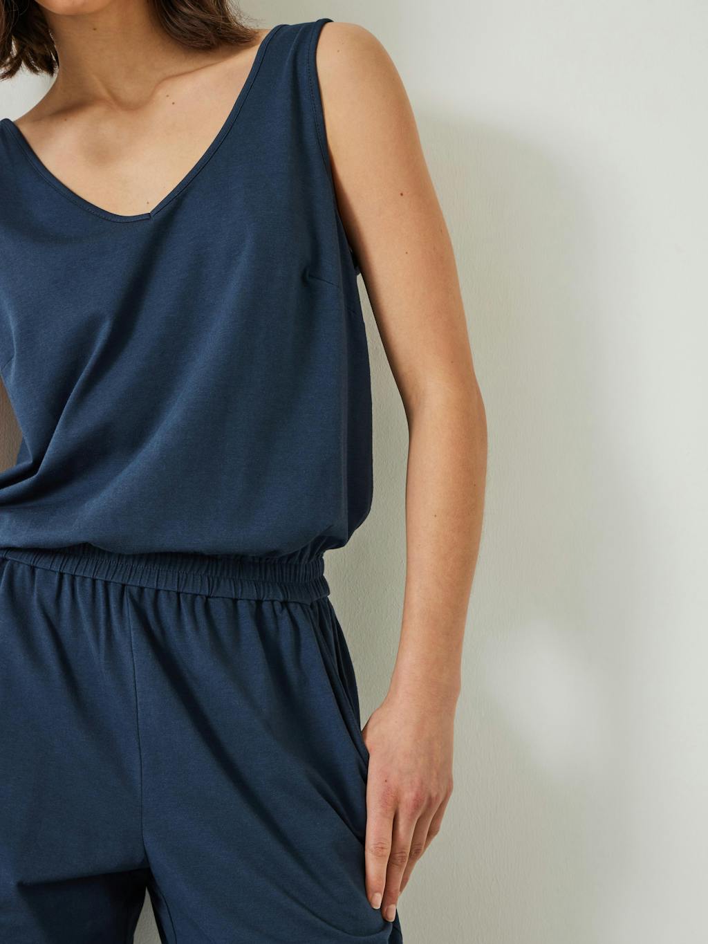 002445-1659-02 Cropped Jersey Jumpsuit