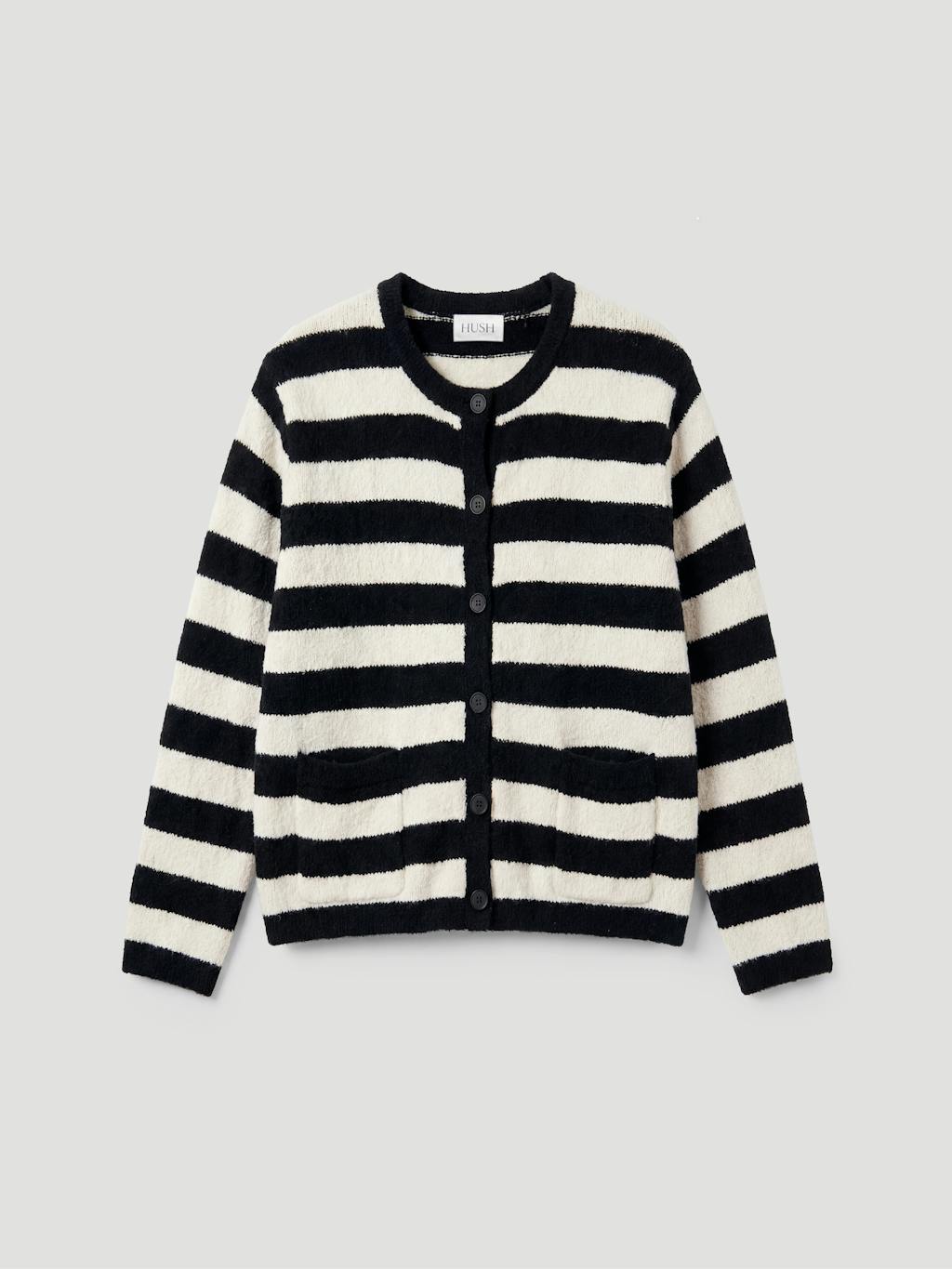 014906-0456-07 Tess Textured Cotton Blend Cardigan