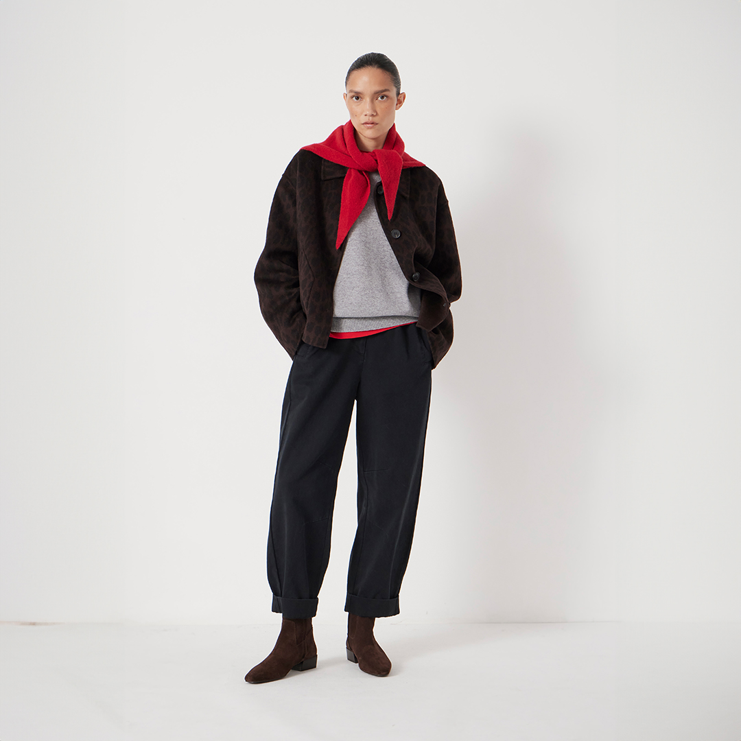 Jack Barrel Leg Pull On Trousers