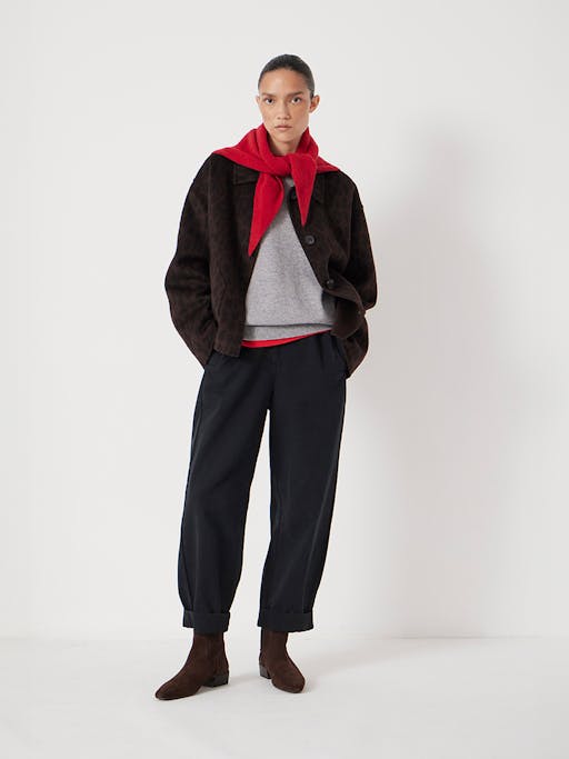 Jack Barrel Leg Pull On Trousers