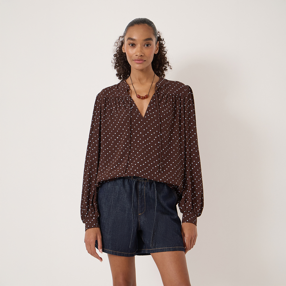 Harlow Tie Front Detail Blouse