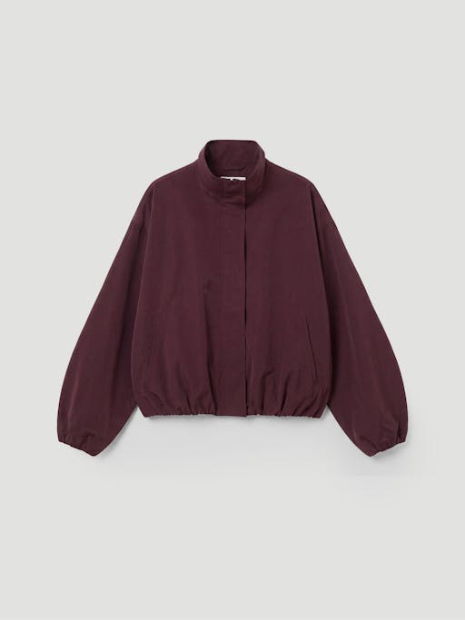 Maple Bubble Hem Funnel Neck Jacket