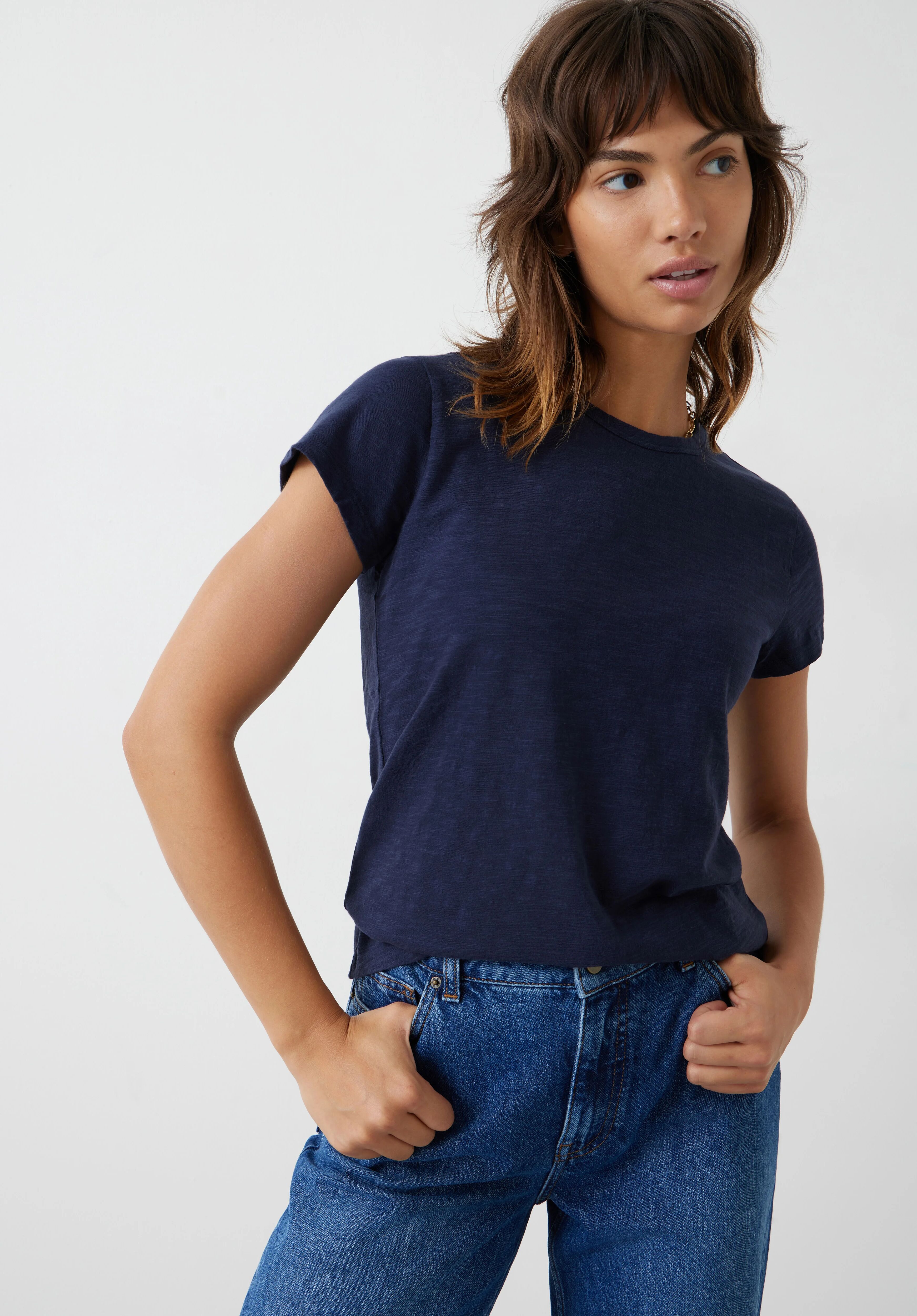 Slim Fit Slub Crew T-Shirt