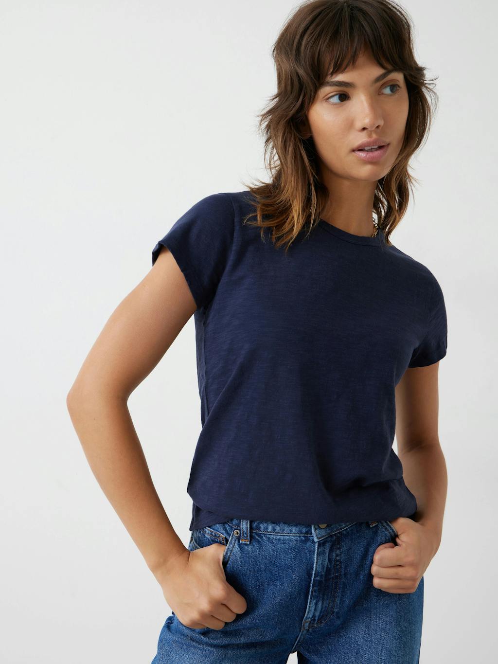 Slim Fit Slub Crew T-Shirt Slim Fit Slub Crew T-Shirt