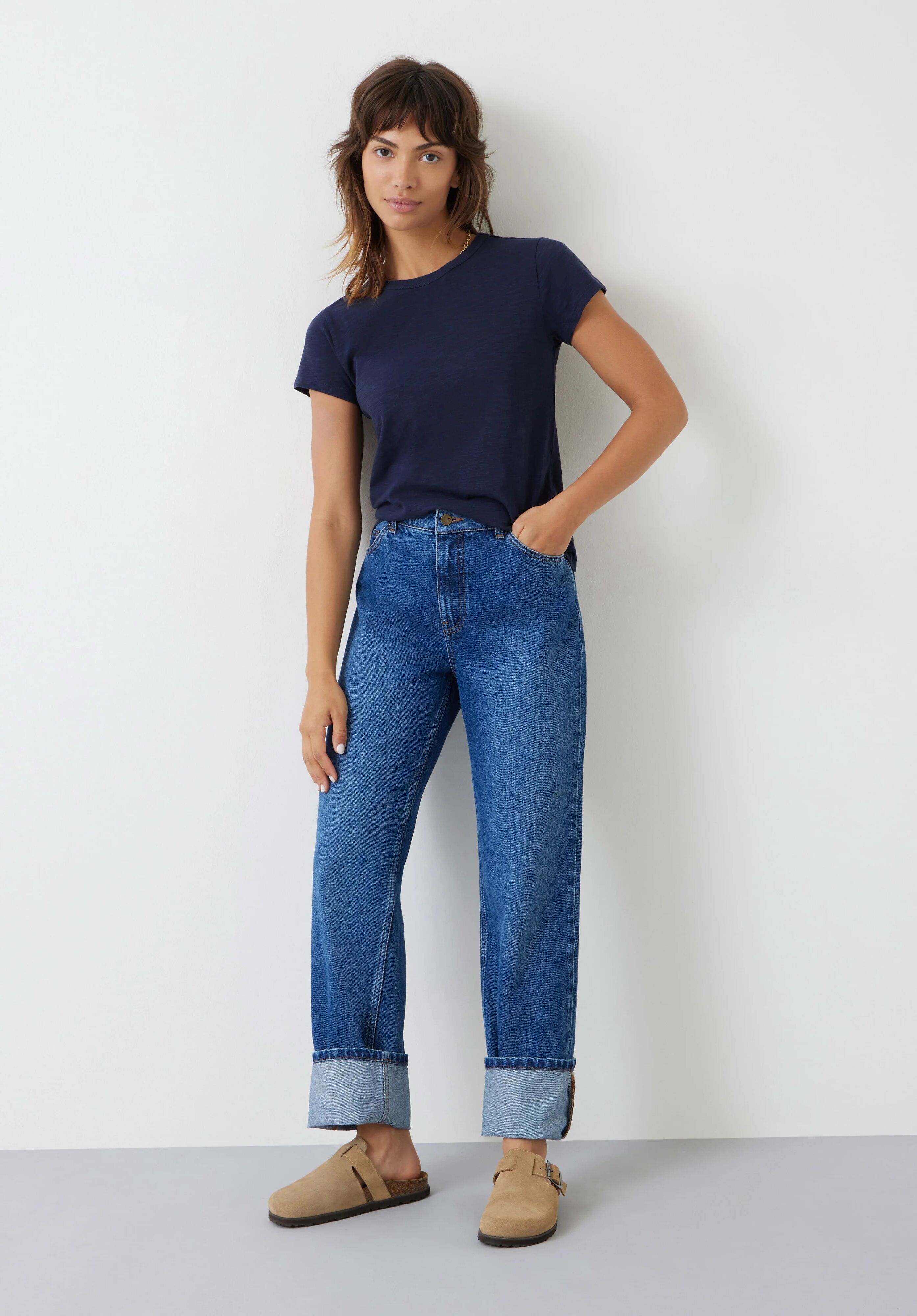 Slim Fit Slub Crew T-Shirt