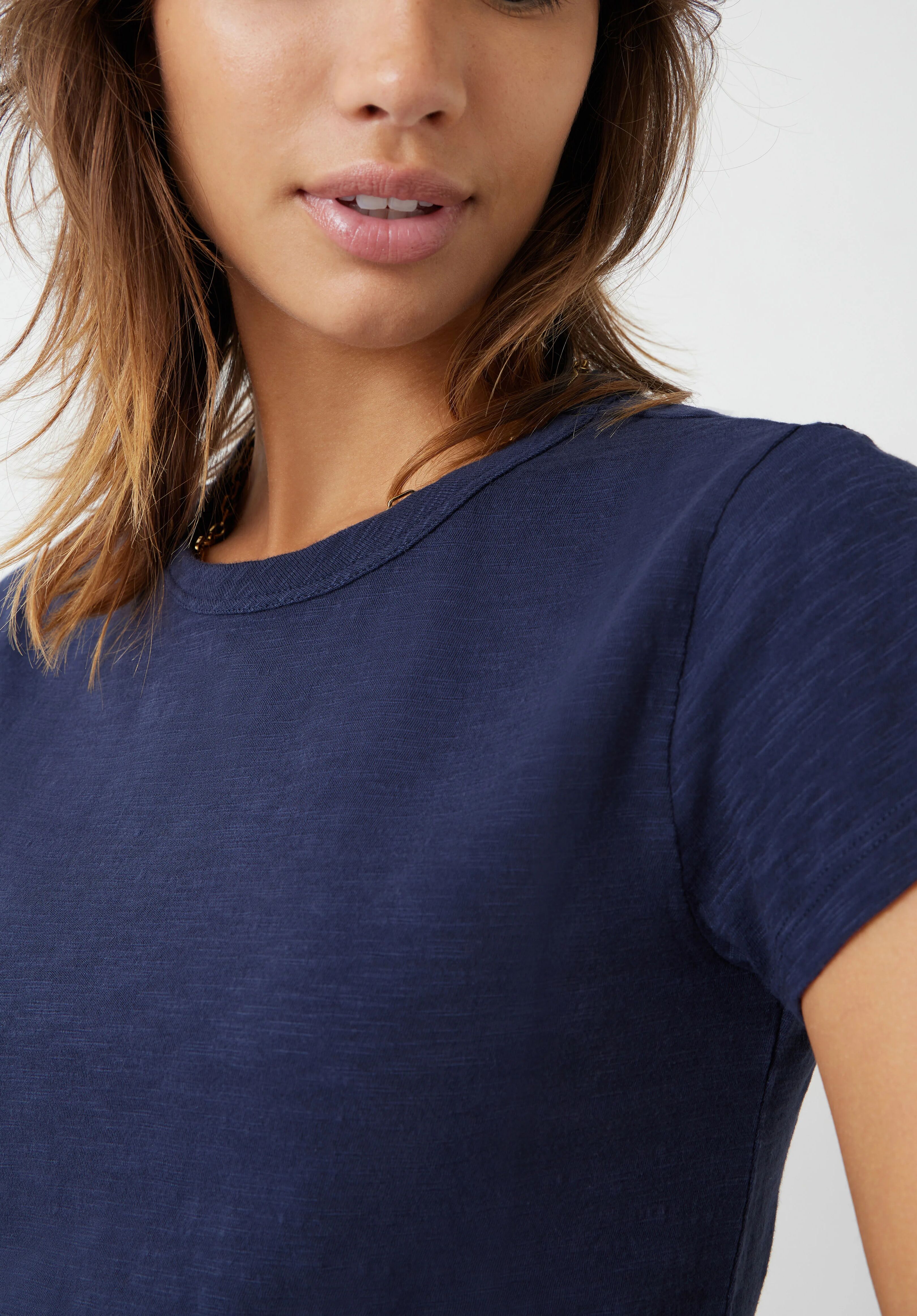 Slim Fit Slub Crew T-Shirt