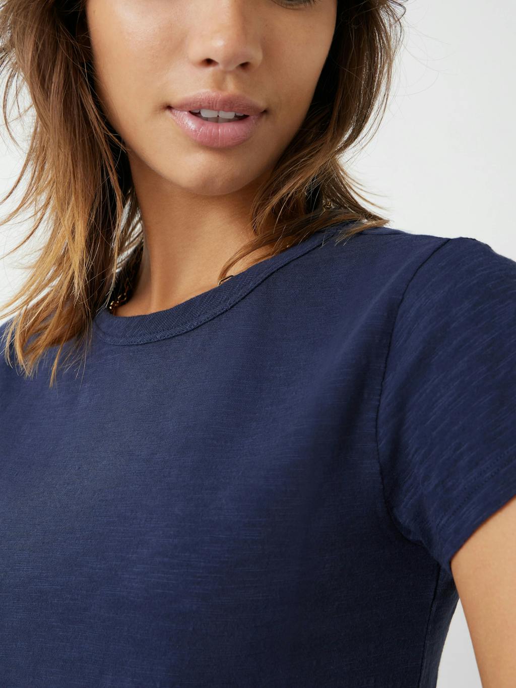 Slim Fit Slub Crew T-Shirt Slim Fit Slub Crew T-Shirt