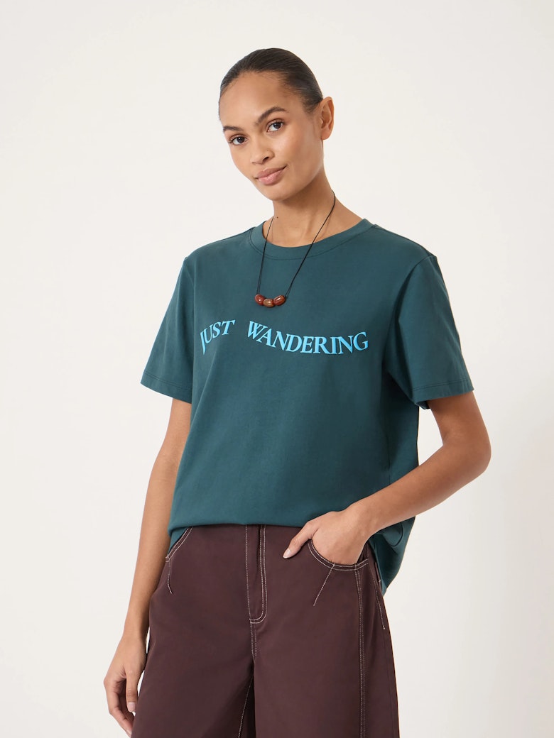 Just Wandering Graphic Cotton T-Shirt