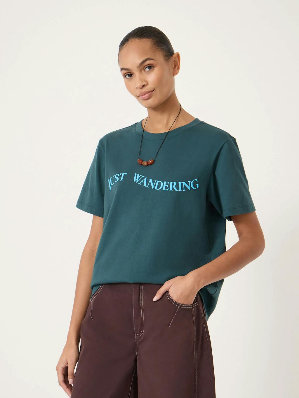 Just Wandering Graphic Cotton T-Shirt Just Wandering Graphic Cotton T-Shirt