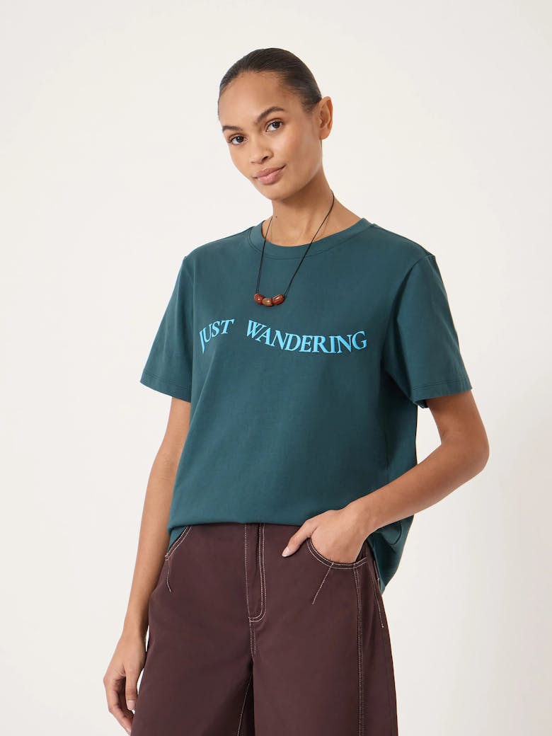 Just Wandering Graphic Cotton T-Shirt