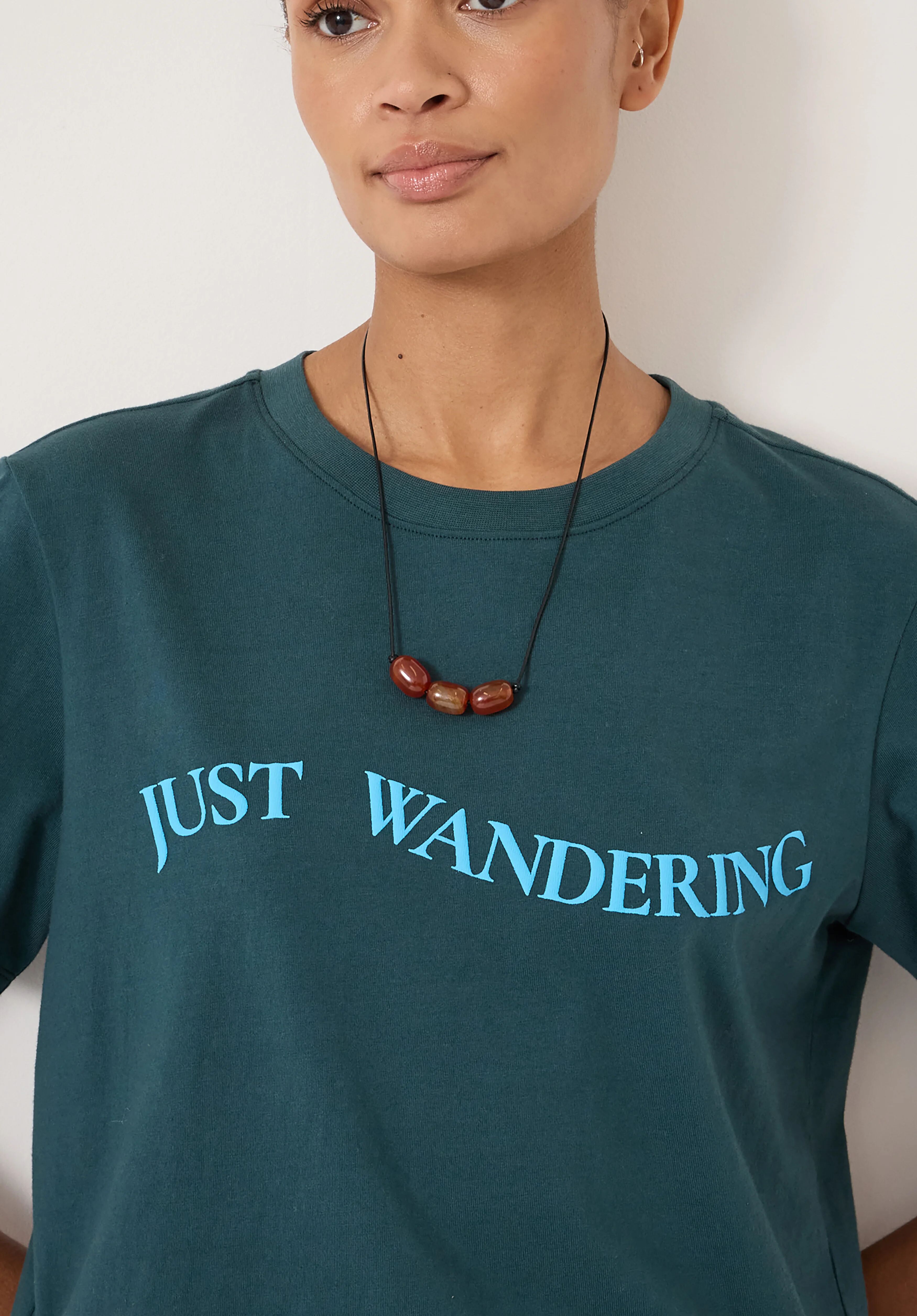 Just Wandering Graphic Cotton T-Shirt