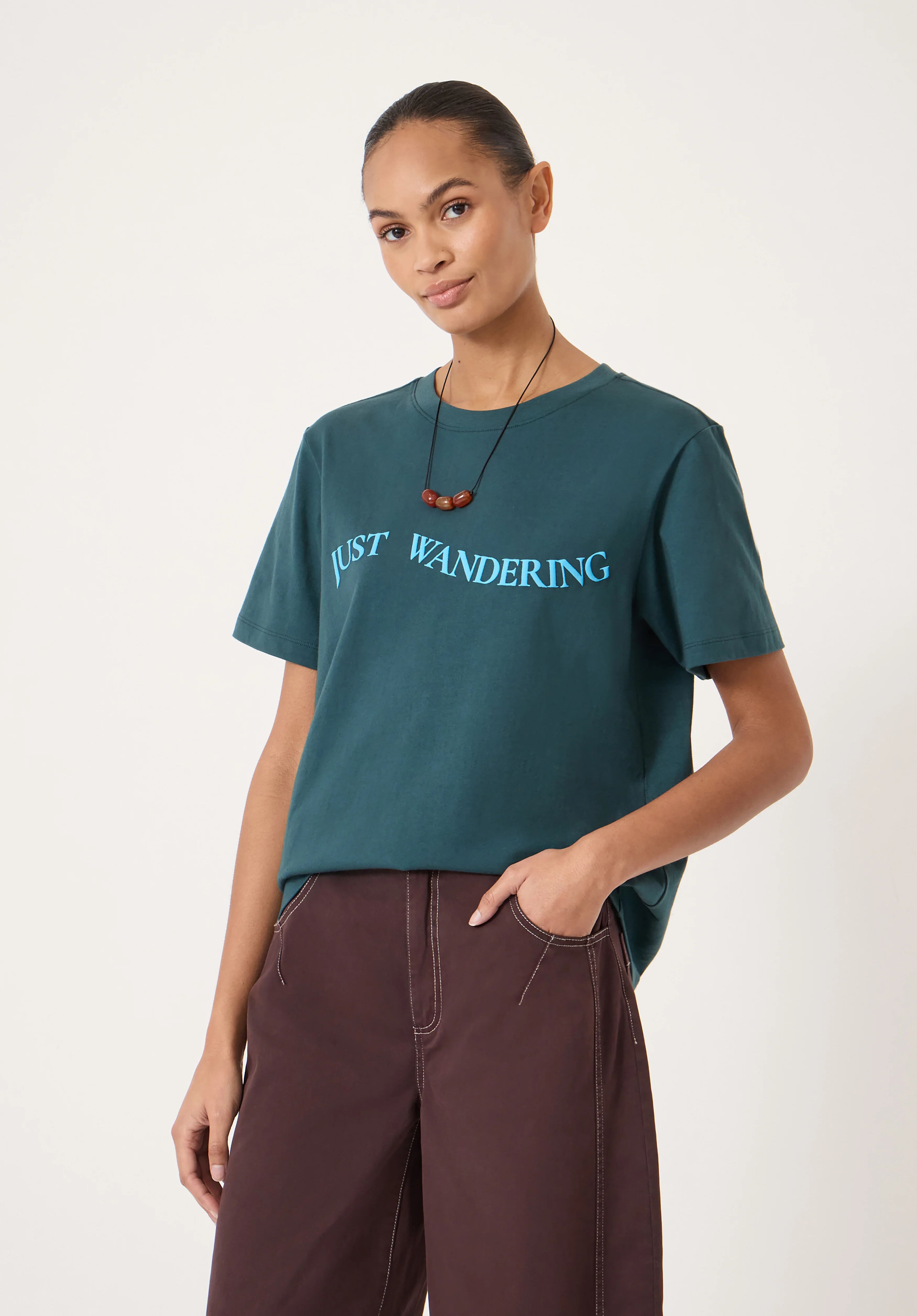 Just Wandering Graphic Cotton T-Shirt