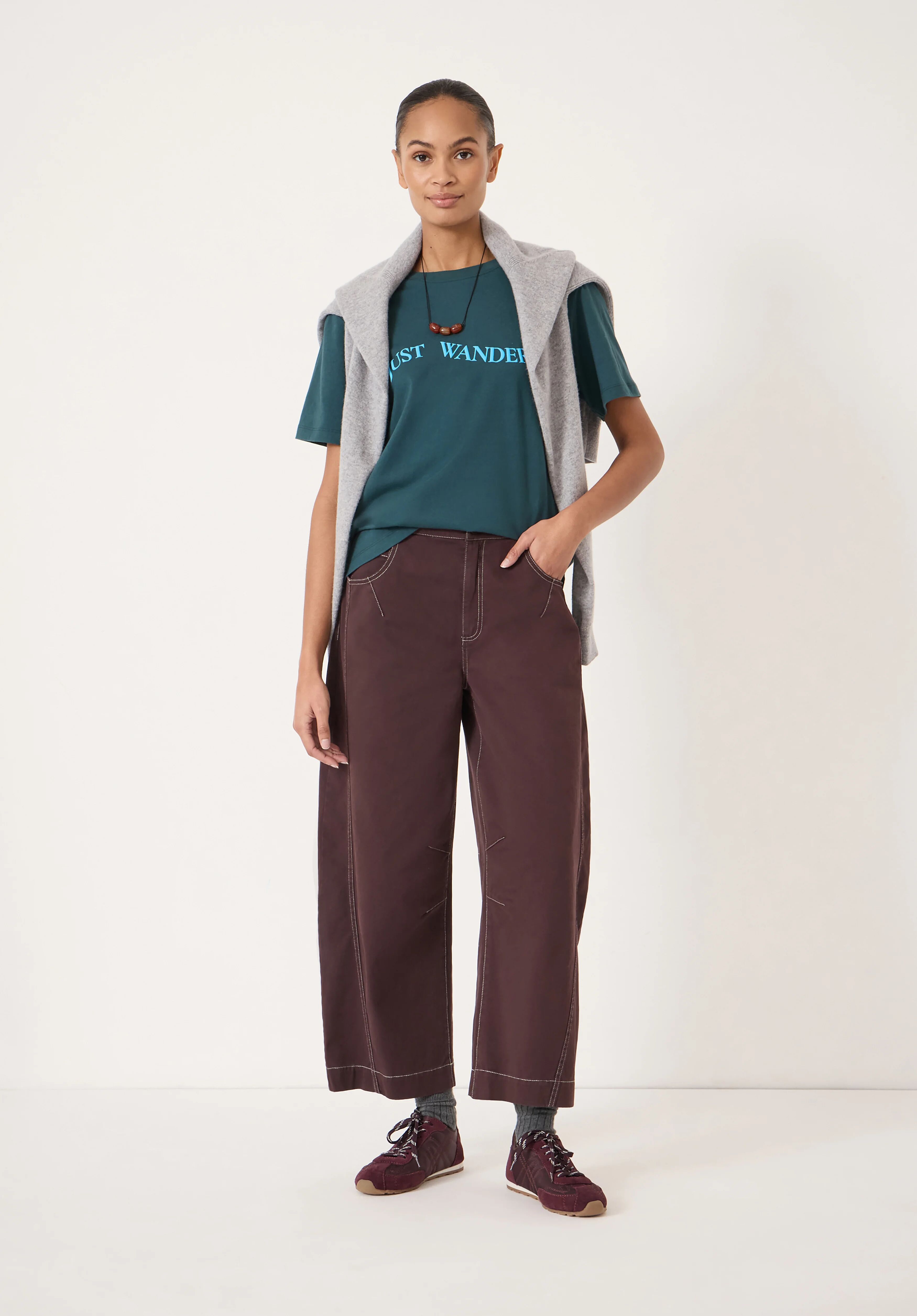 Just Wandering Graphic Cotton T-Shirt