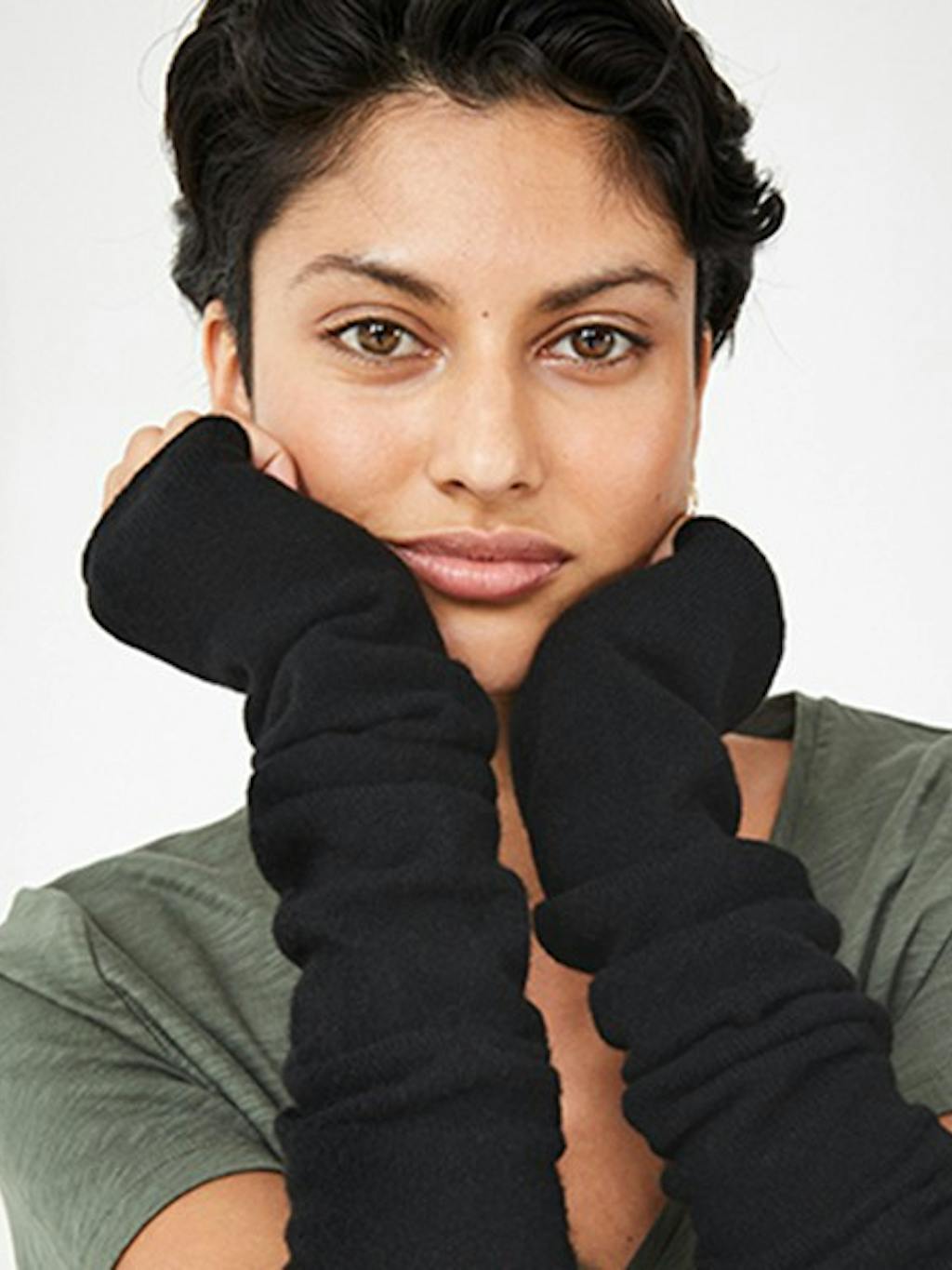 000943-2809-30 Cashmere Fingerless Gloves