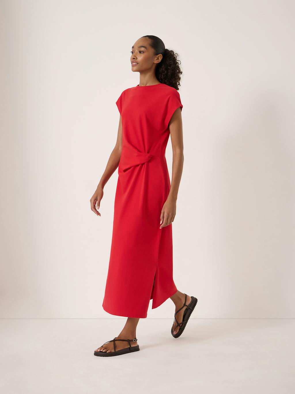 Athena Twist-Detail Jersey Dress Athena Twist-Detail Jersey Dress