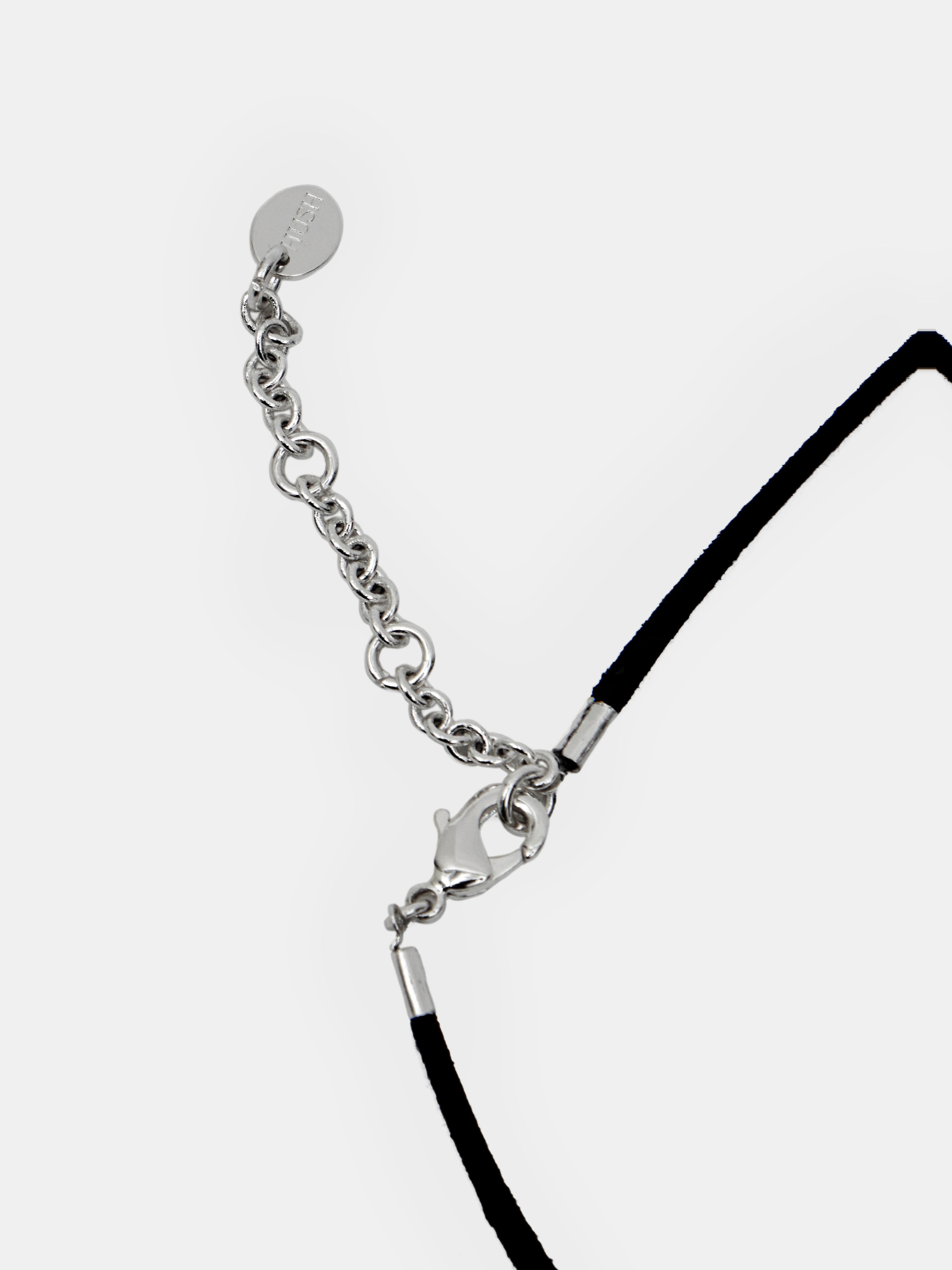 Pebble Pendant Cord Necklace