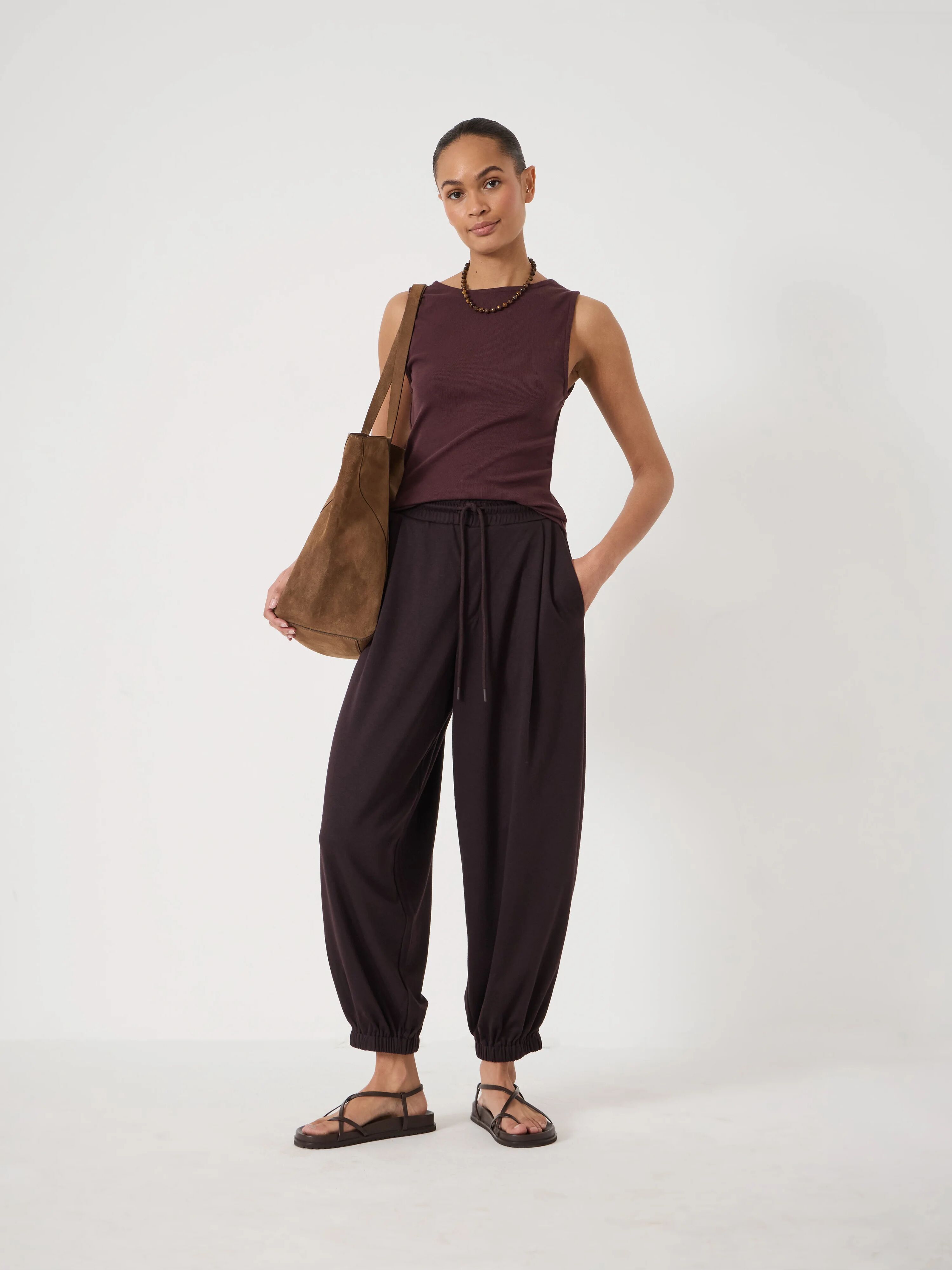 Sephy Bubble Hem Jersey Trouser