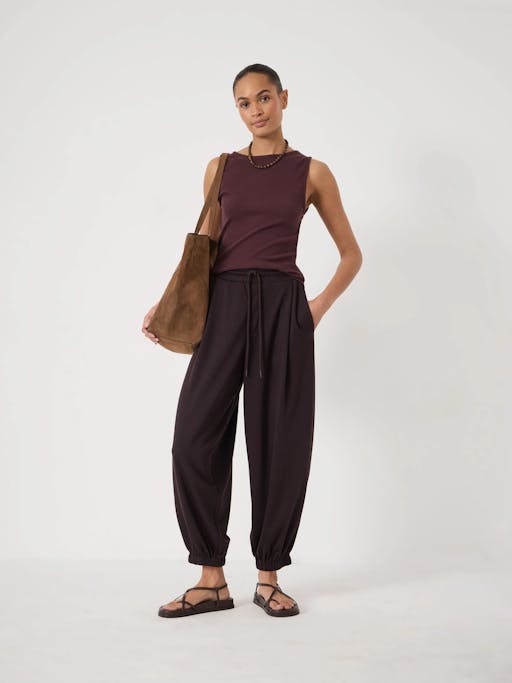 Sephy Bubble Hem Jersey Trouser