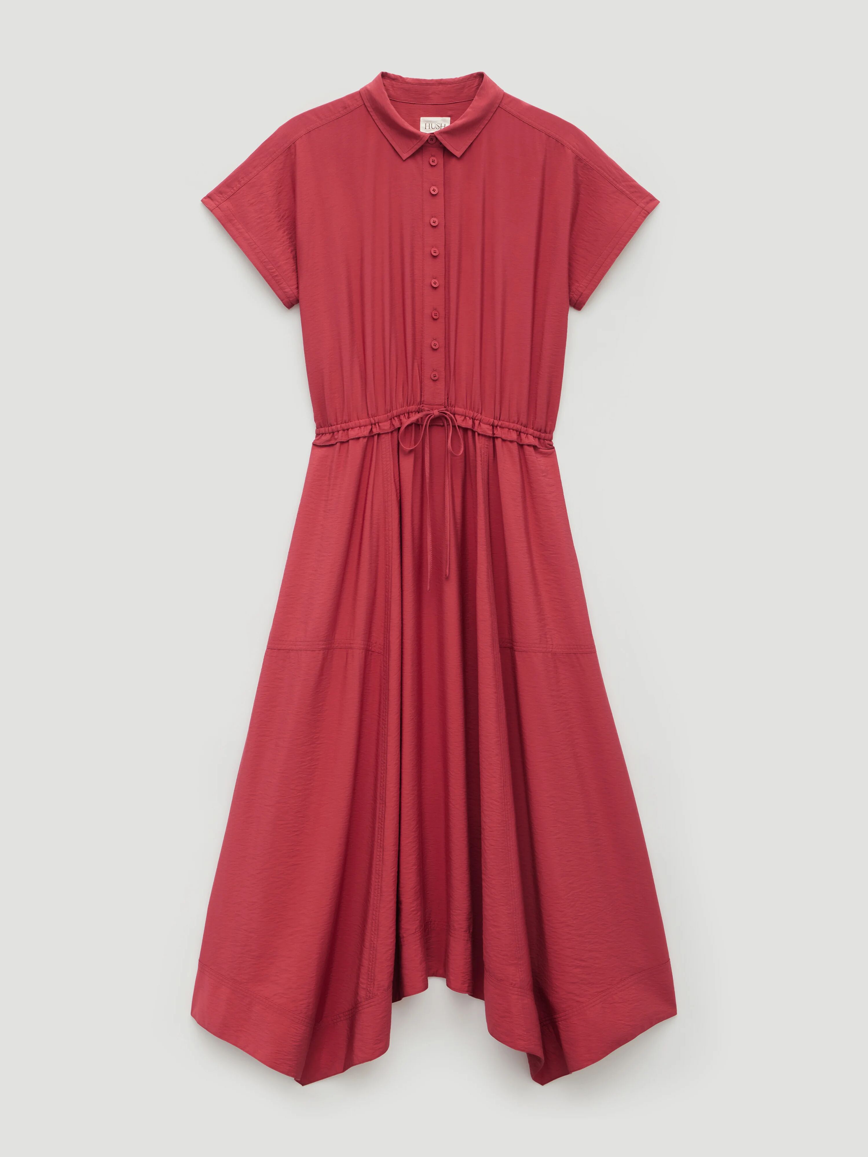 Lila Short Sleeve Hanky Hem Dress