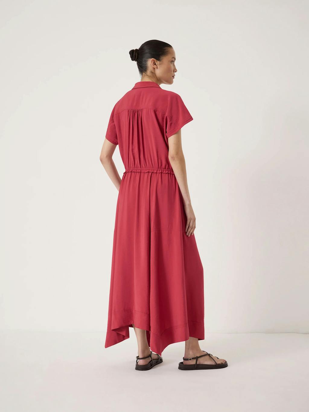 014544-1166-03.jpg Lila Short Sleeve Hanky Hem Dress