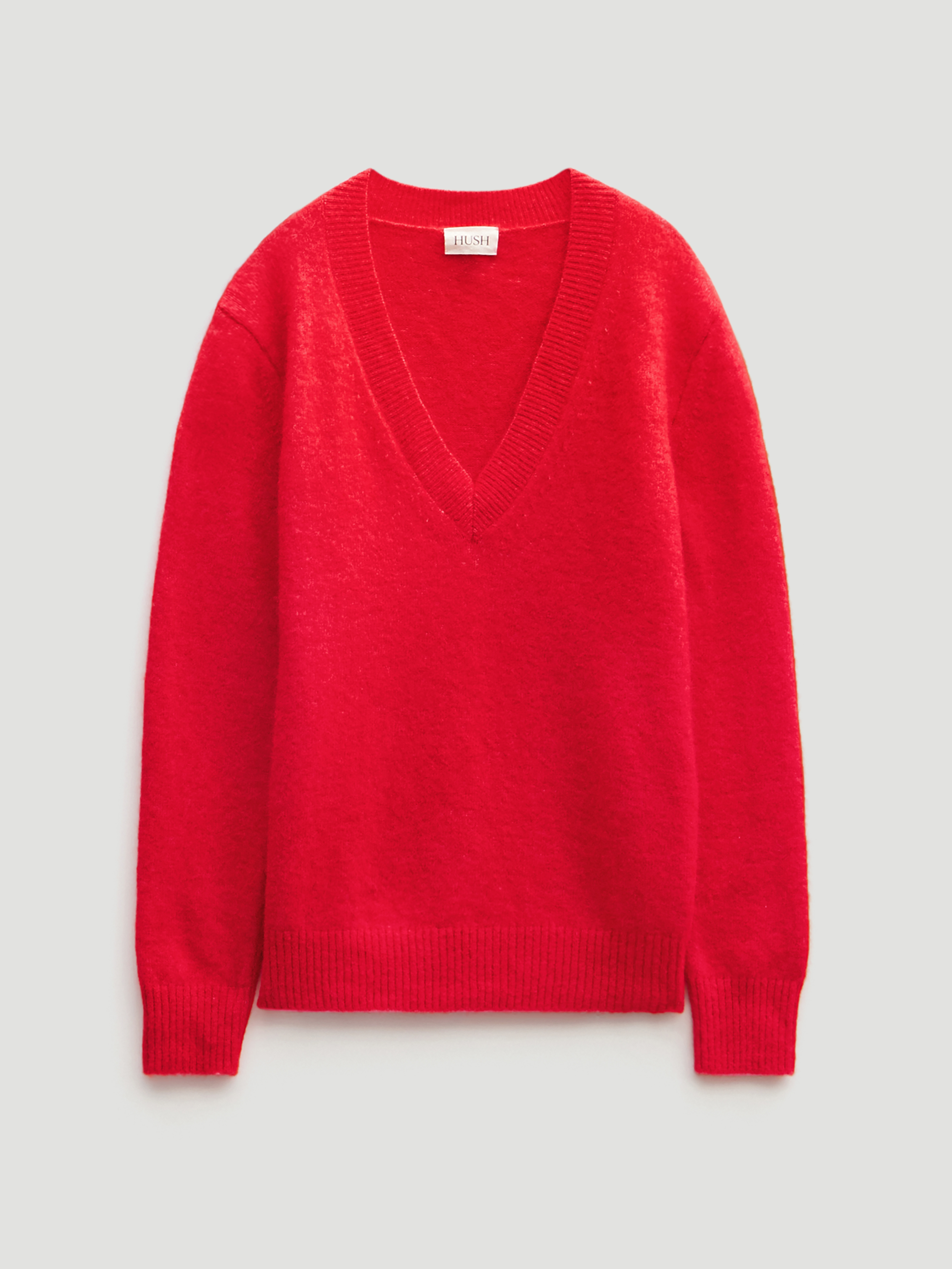 V Neck Wool Blend Jumper