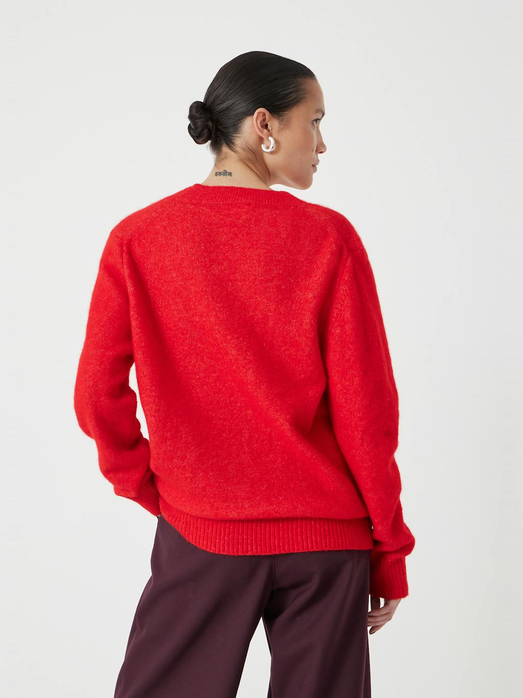 V Neck Wool Blend Jumper V Neck Wool Blend Jumper