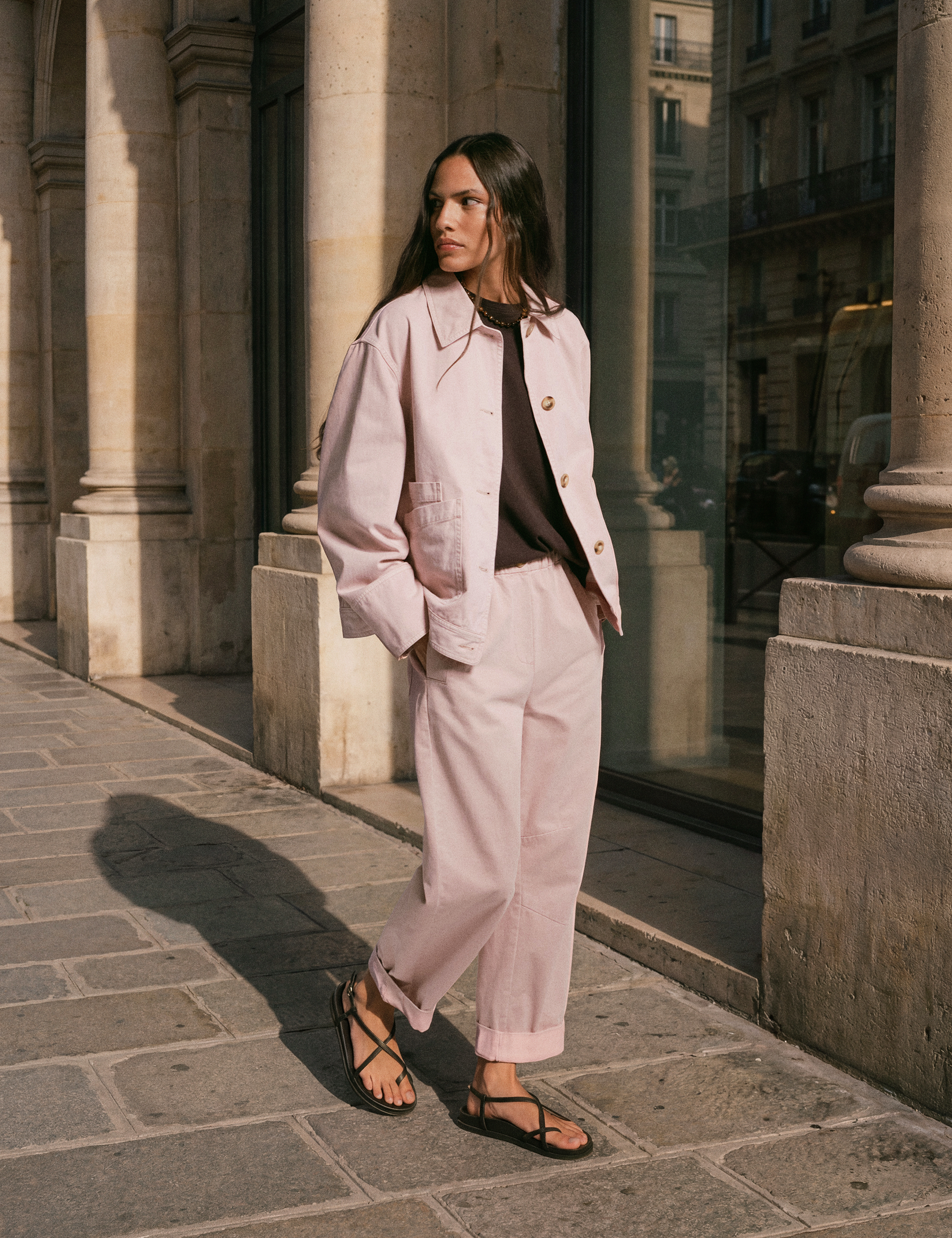 Jack Barrel Leg Pull On Trousers