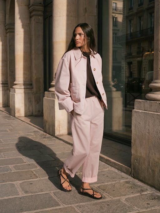 Jack Barrel Leg Pull On Trousers