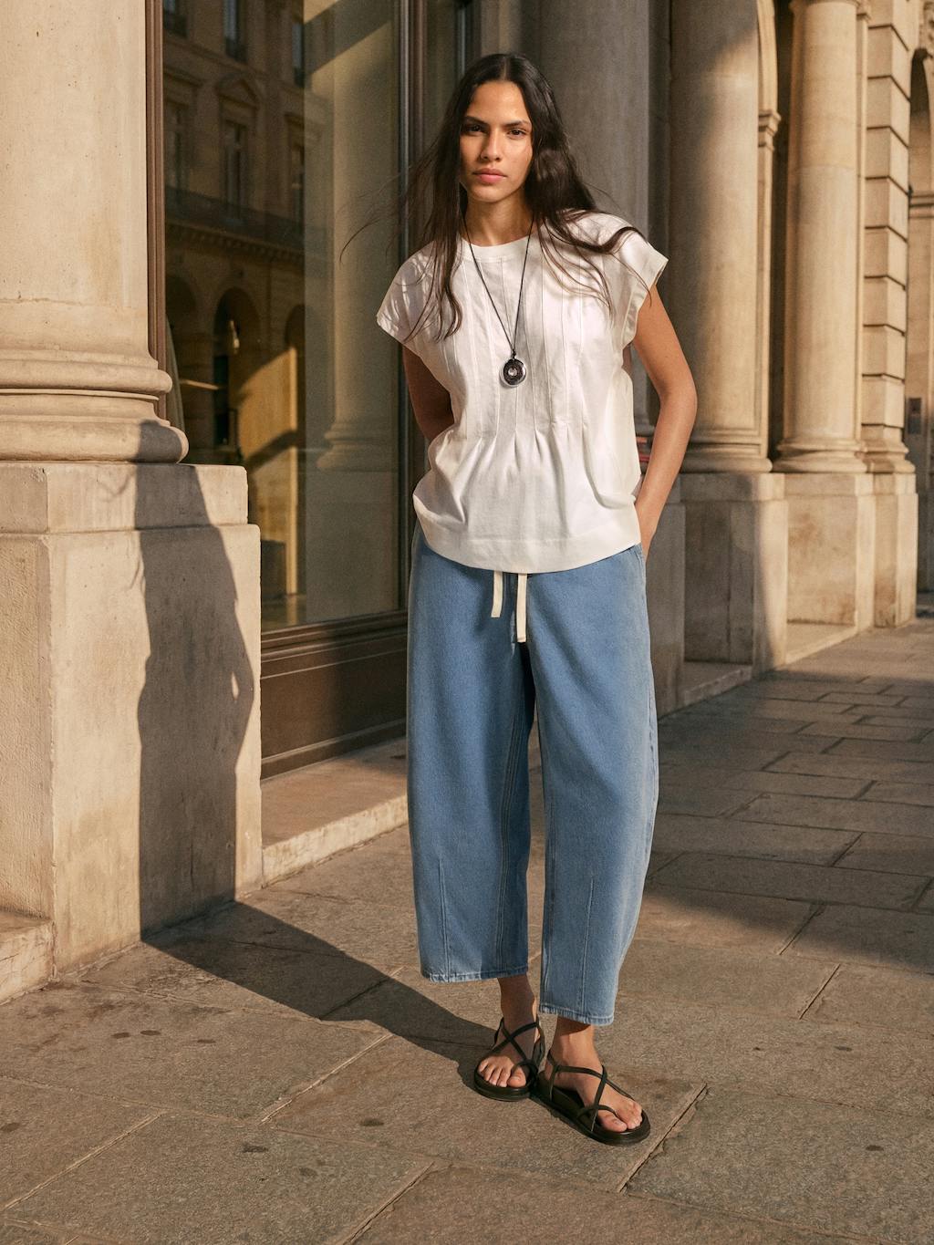 014633-0004-10 Ellery Pleat Release T-Shirt