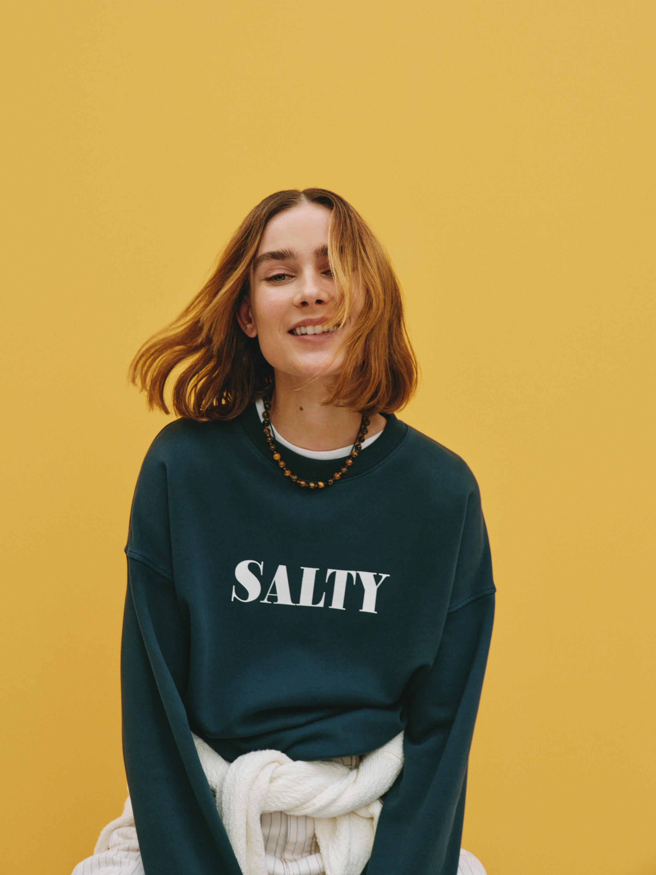 Salty Graphic Washed Sweatshirt