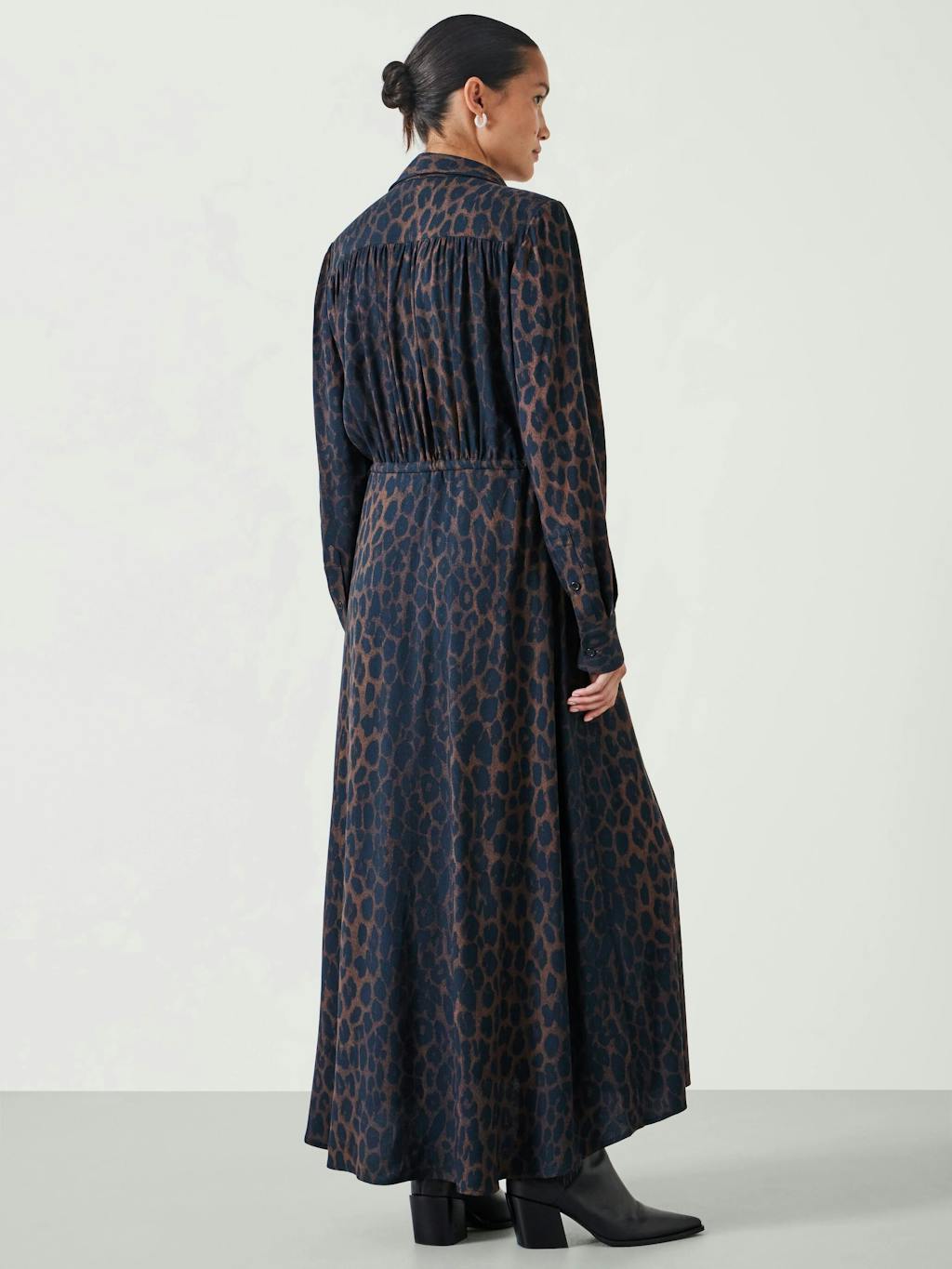 Rosey Leopard Midi Shirt Dress Rosey Leopard Midi Shirt Dress