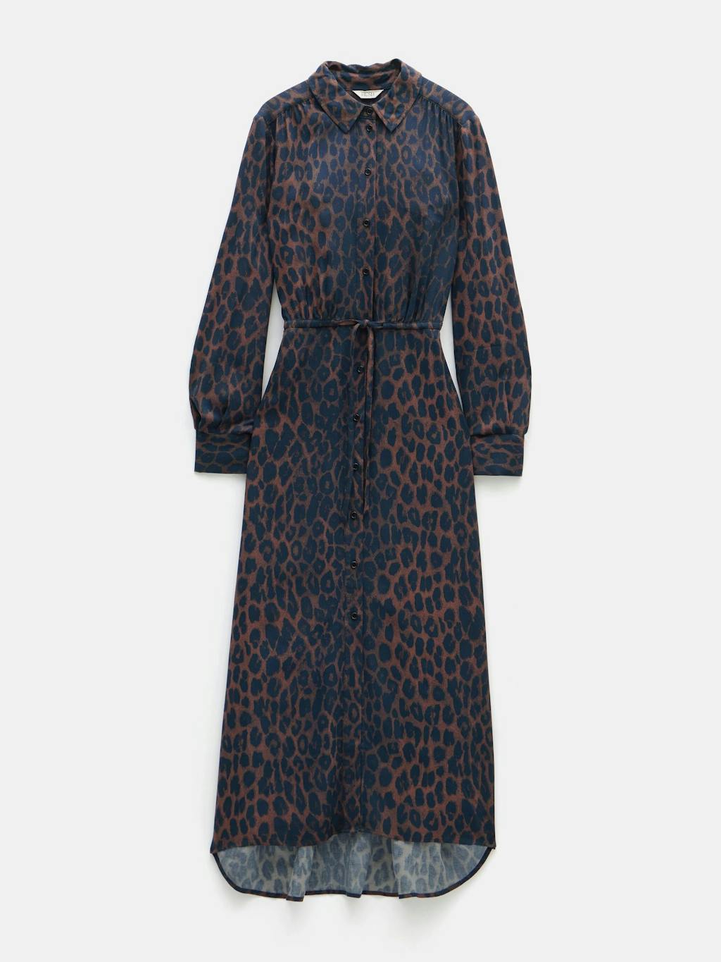 Rosey Leopard Midi Shirt Dress Rosey Leopard Midi Shirt Dress