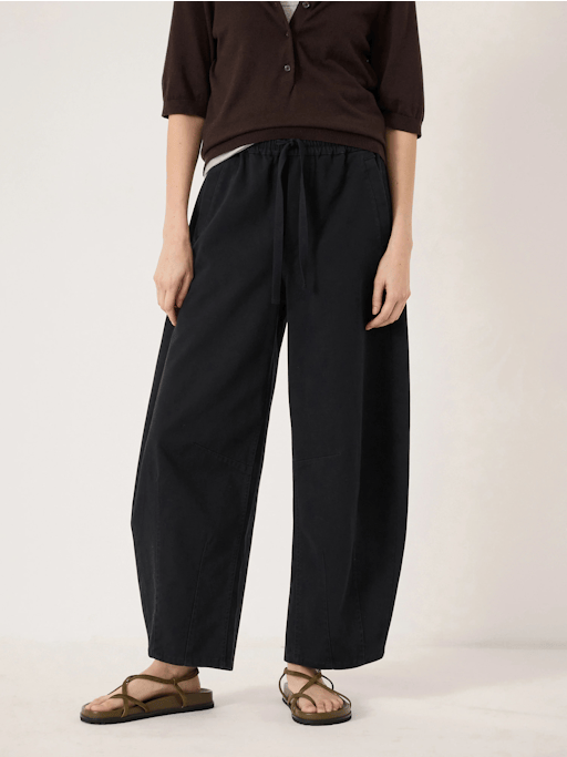 Rina Pull On Barrel Leg Trousers