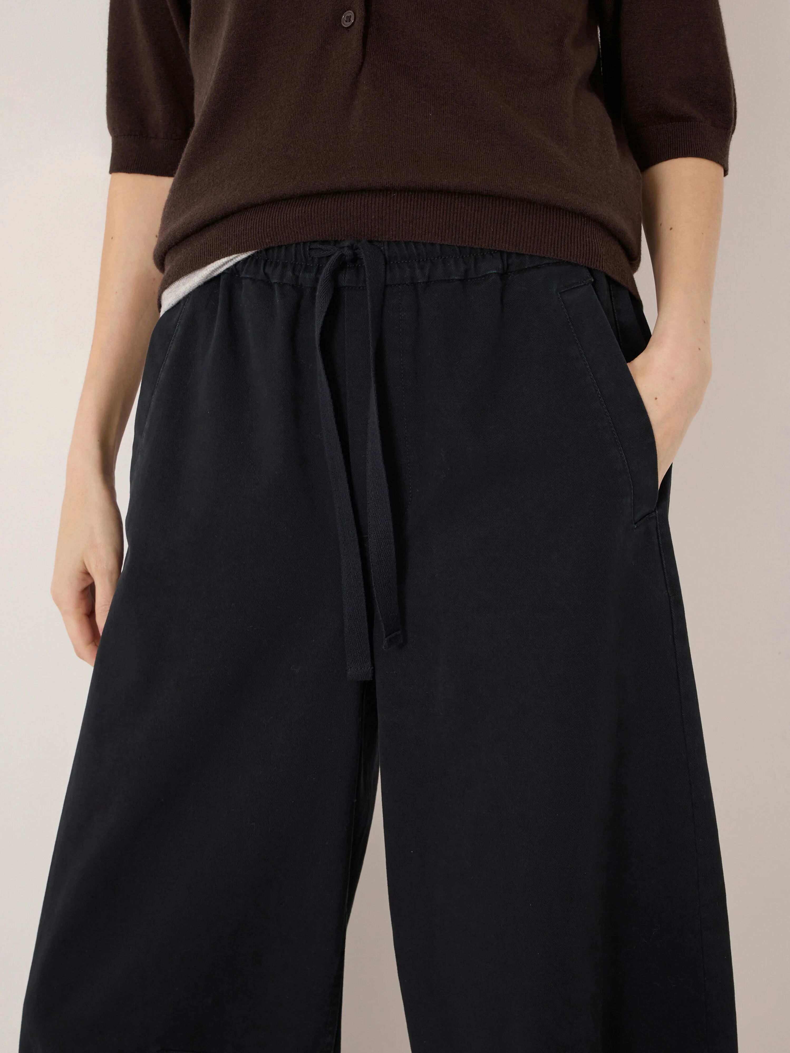 Rina Pull On Barrel Leg Trousers