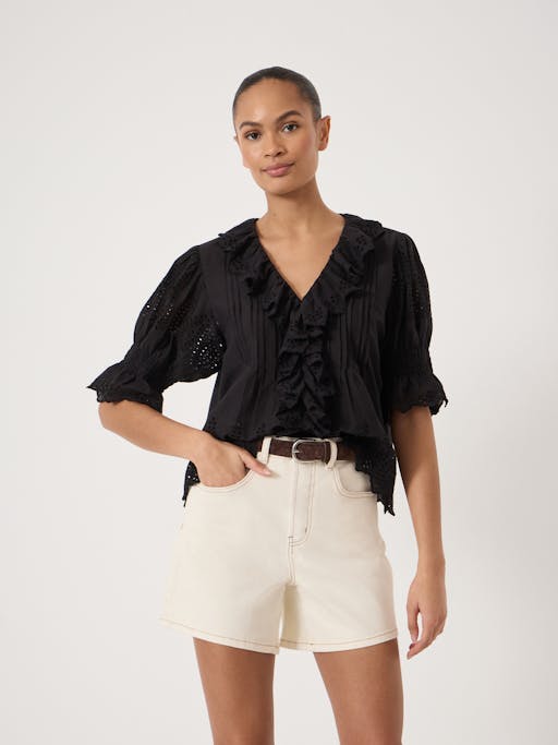 Koa Cotton Broderie Blouse