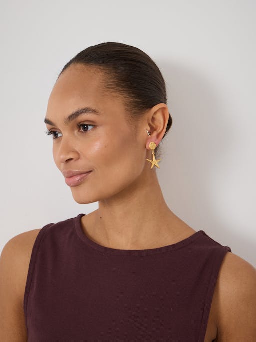 Starfish Drop Earrings