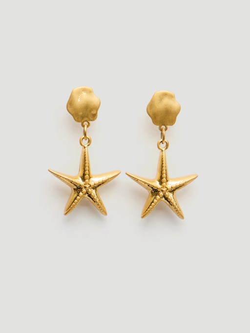 Starfish Drop Earrings