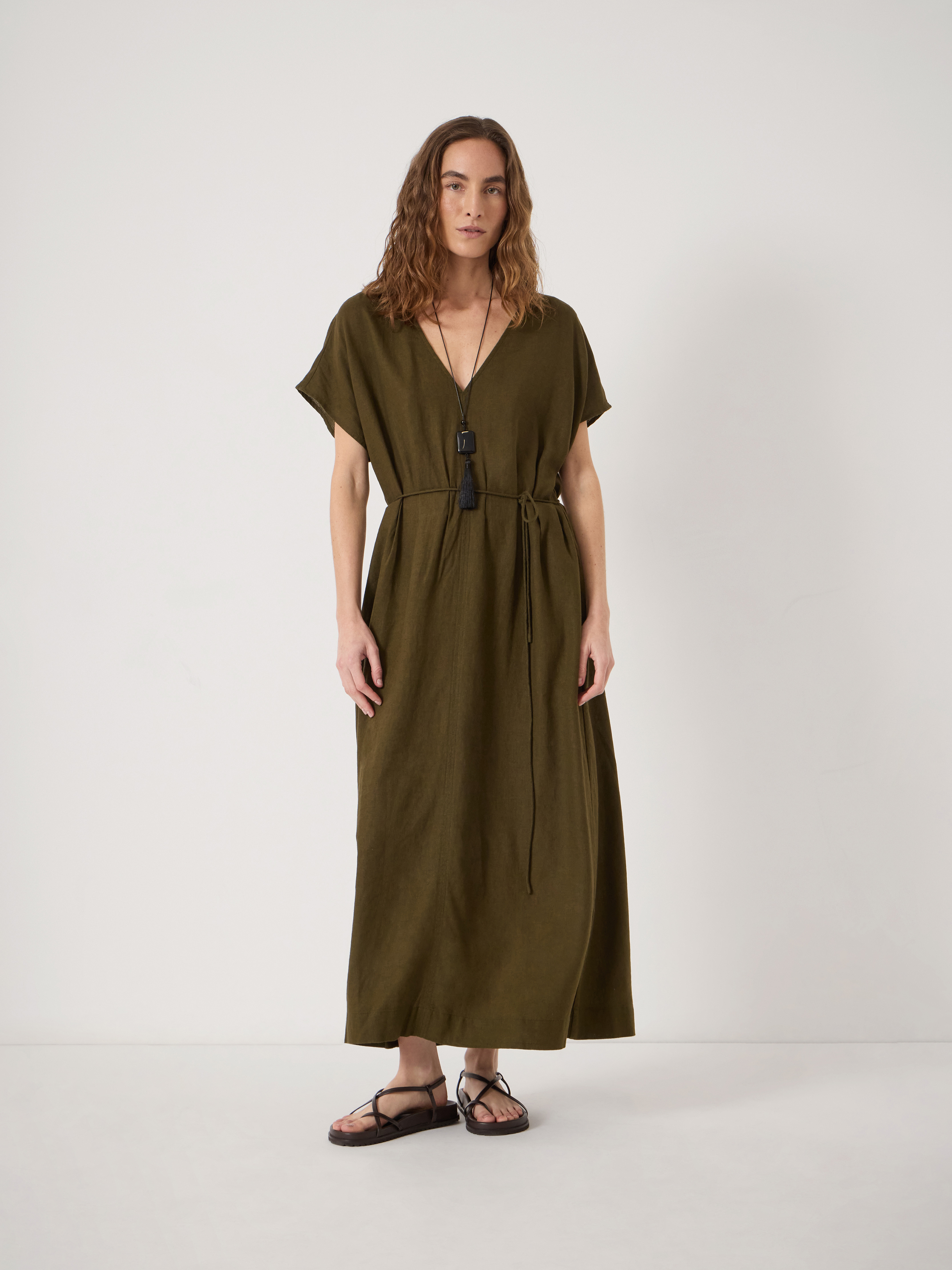 slim fit dress slacks Green Chiffon Midi Dress – self-portrait main image 1