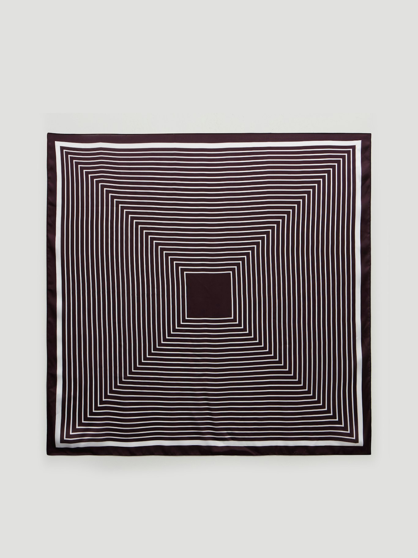 Strider Scarf Geometric Printed Scarf - Burgundy Stripe Red | Hush