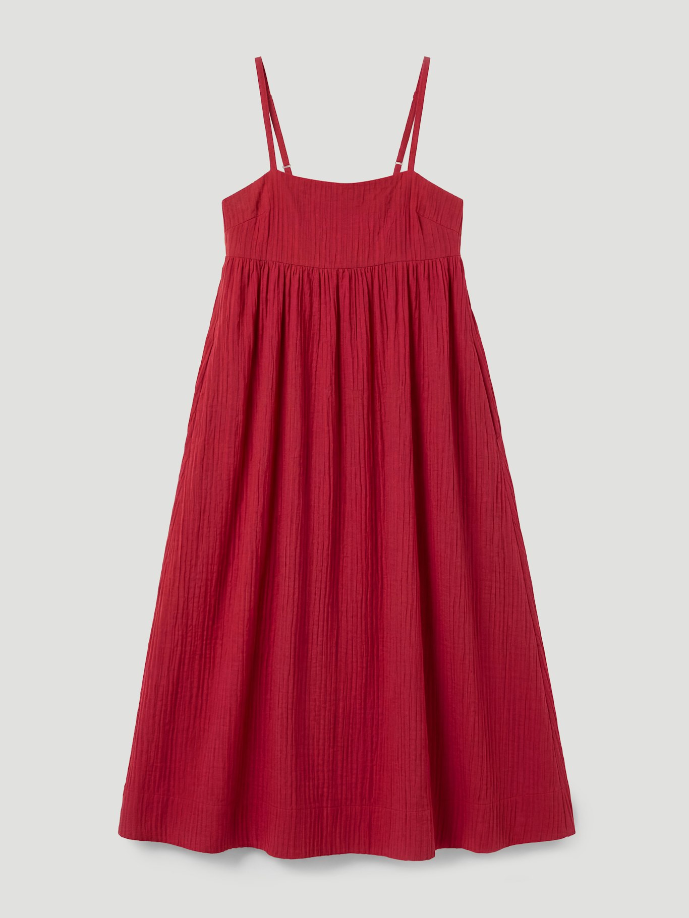 Nami Crinkle Strappy Maxi Dress | Ruby Red | hush Nami Crinkle Strappy Maxi Dress | Ruby Red | hush