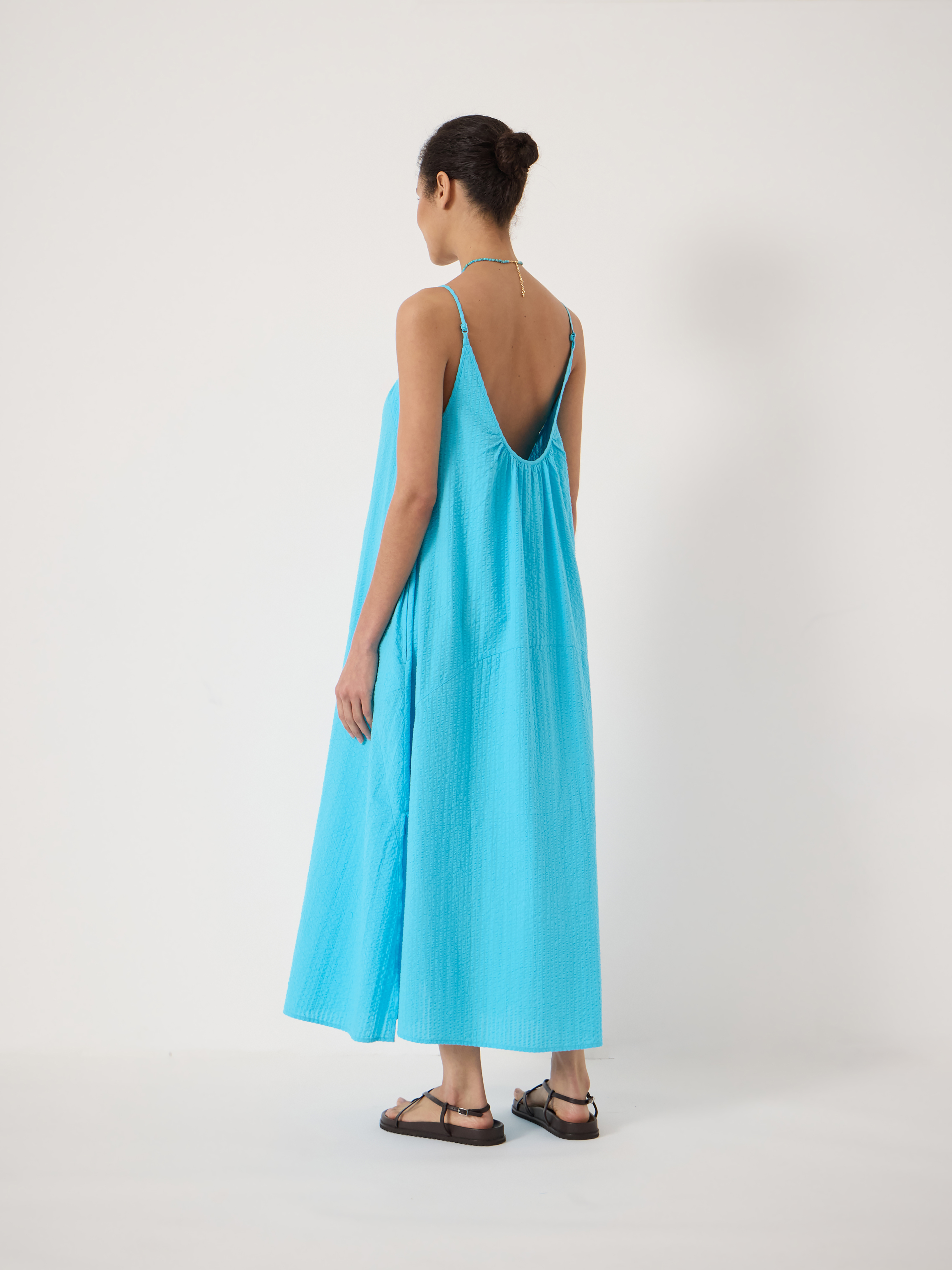 princess polly baby blue dress BABY BLUE KNIT MAXI DRESS – Éclayre main image 1