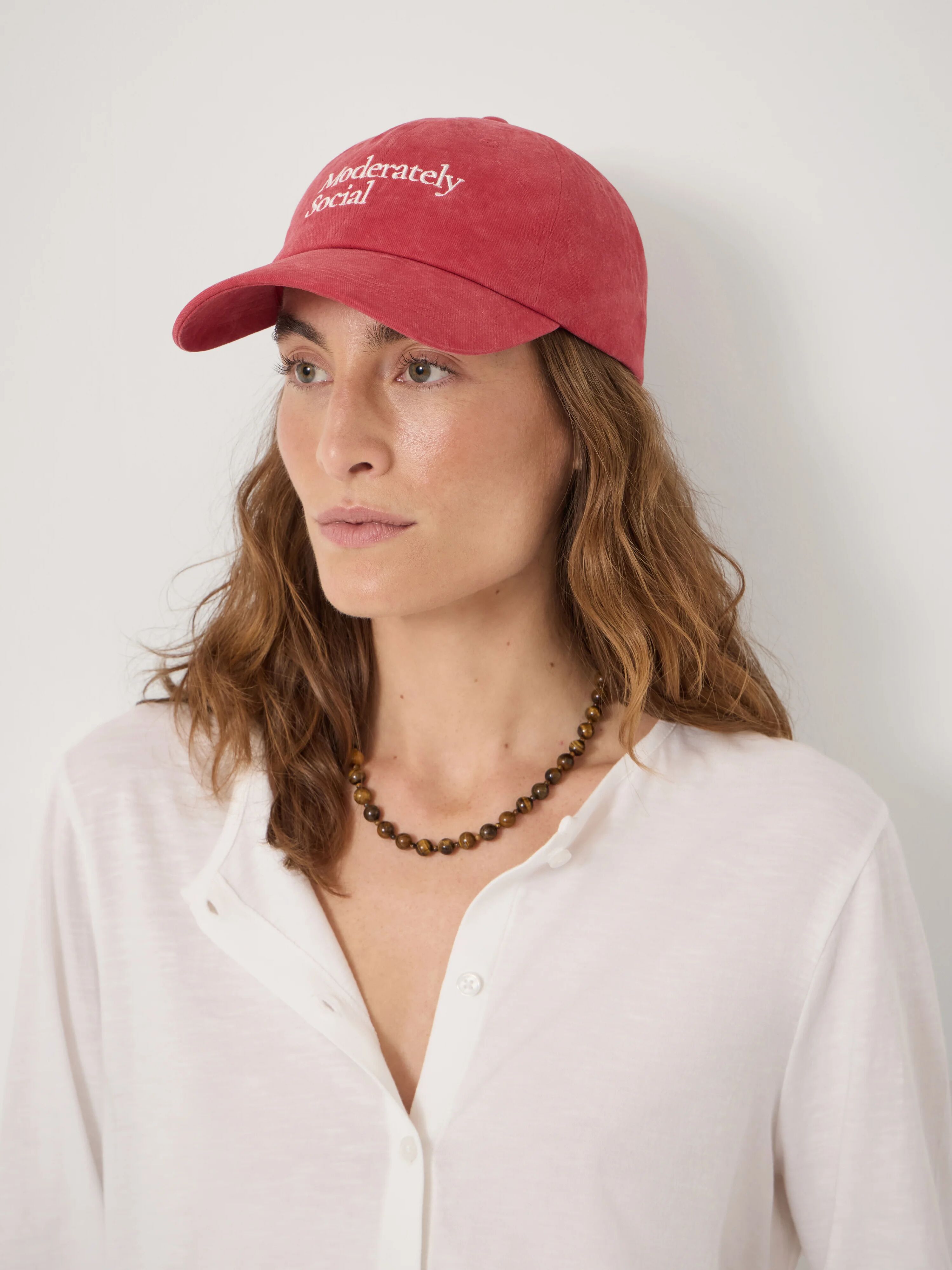 Moderately Social Cap - Dark Red | Hush