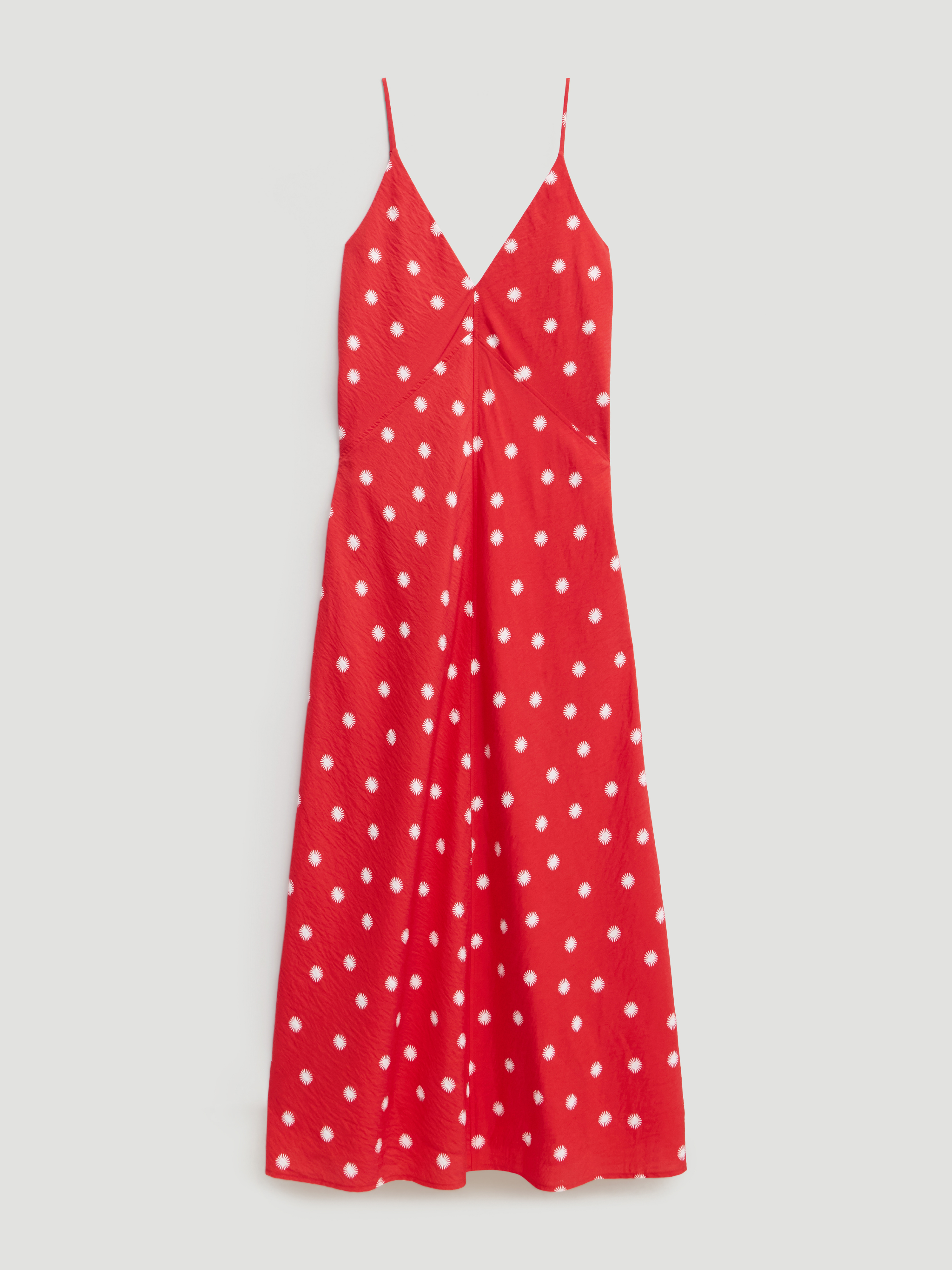 red polka dot slip dress Mulberry Polka Dot Slip Dress Cherry / L