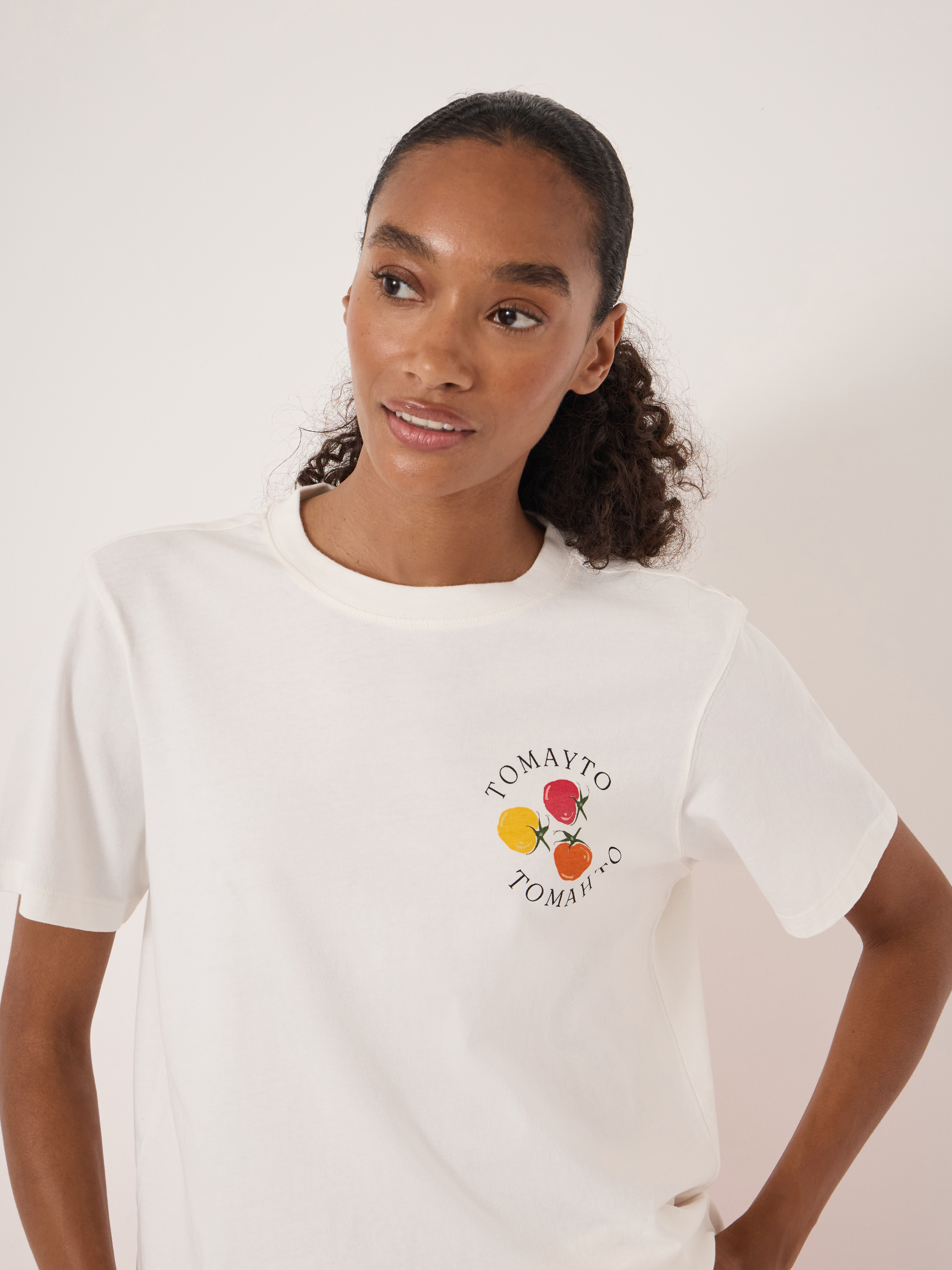 Tomayto Tomahto Graphic T-Shirt | Ecru | hush