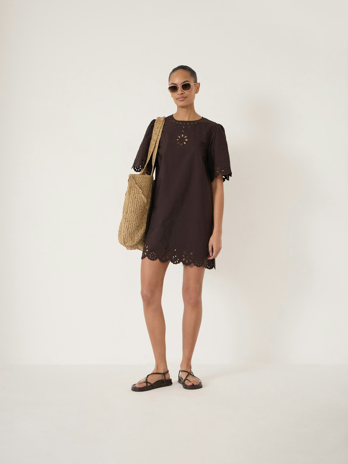 hush brown dress Womens Hush Brown Mirelle Jersey Gathered Strap Maxi Dress US 10